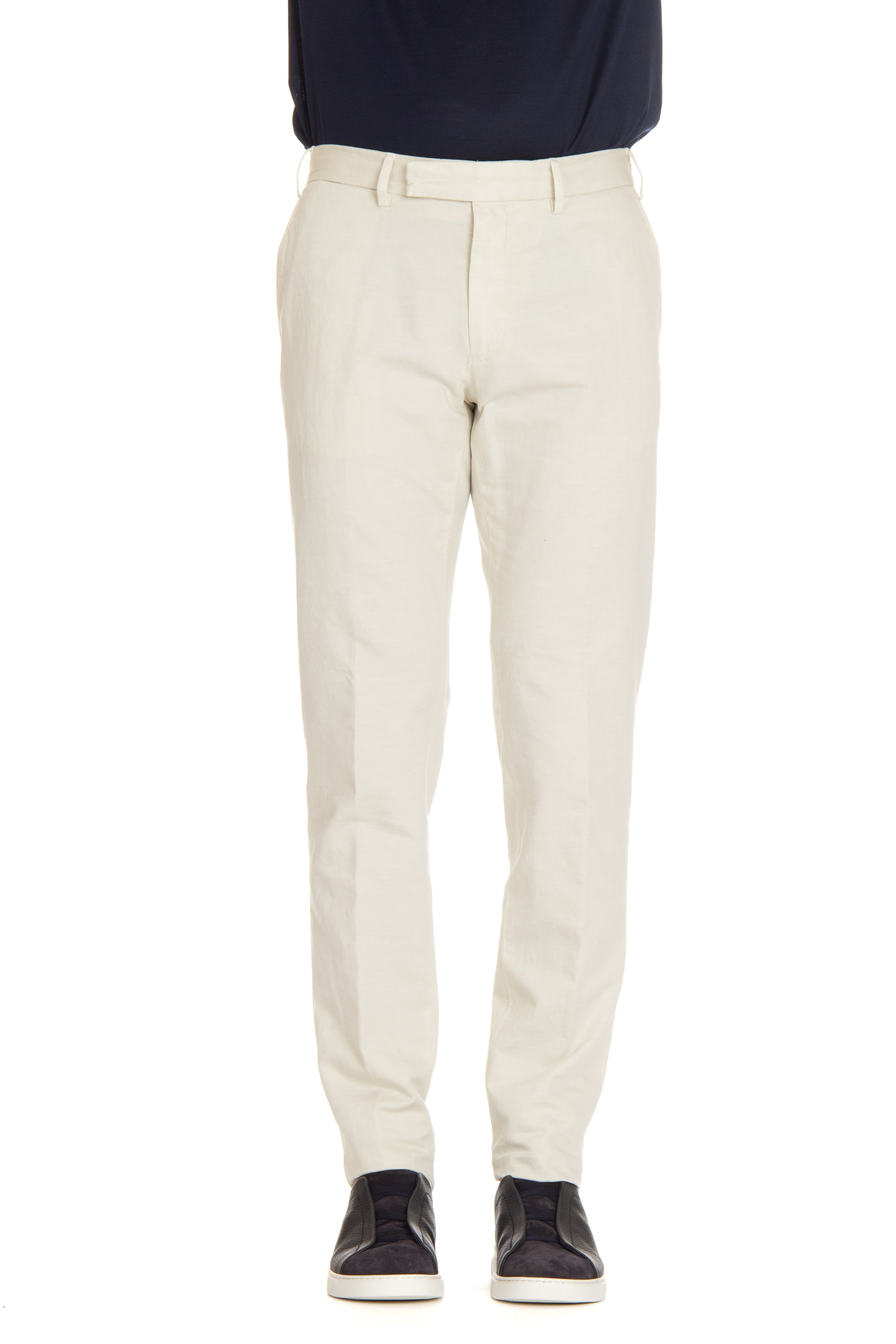 Pantalone summer chino in cotone-lino