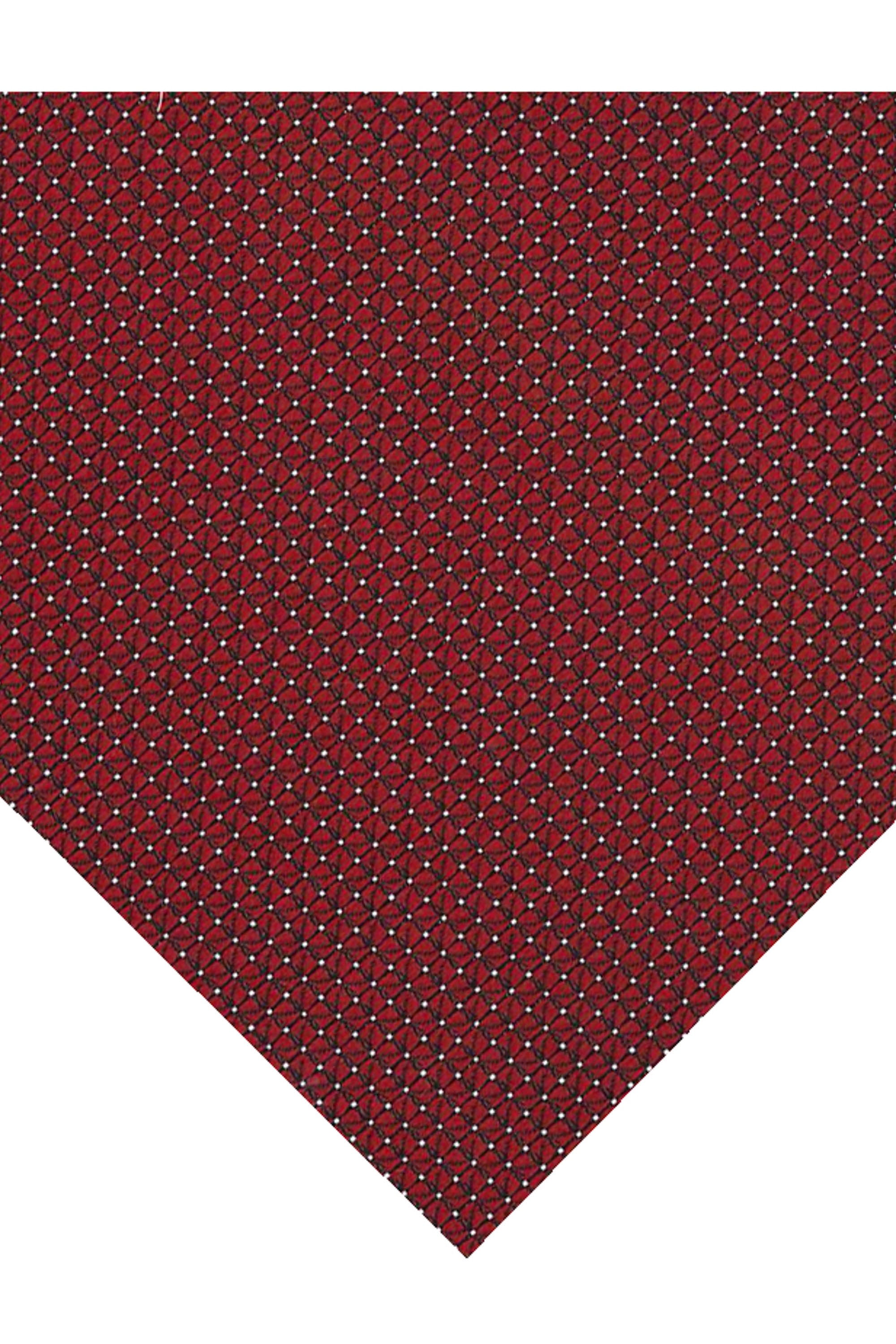 Cravatta micro fantasia in pura seta