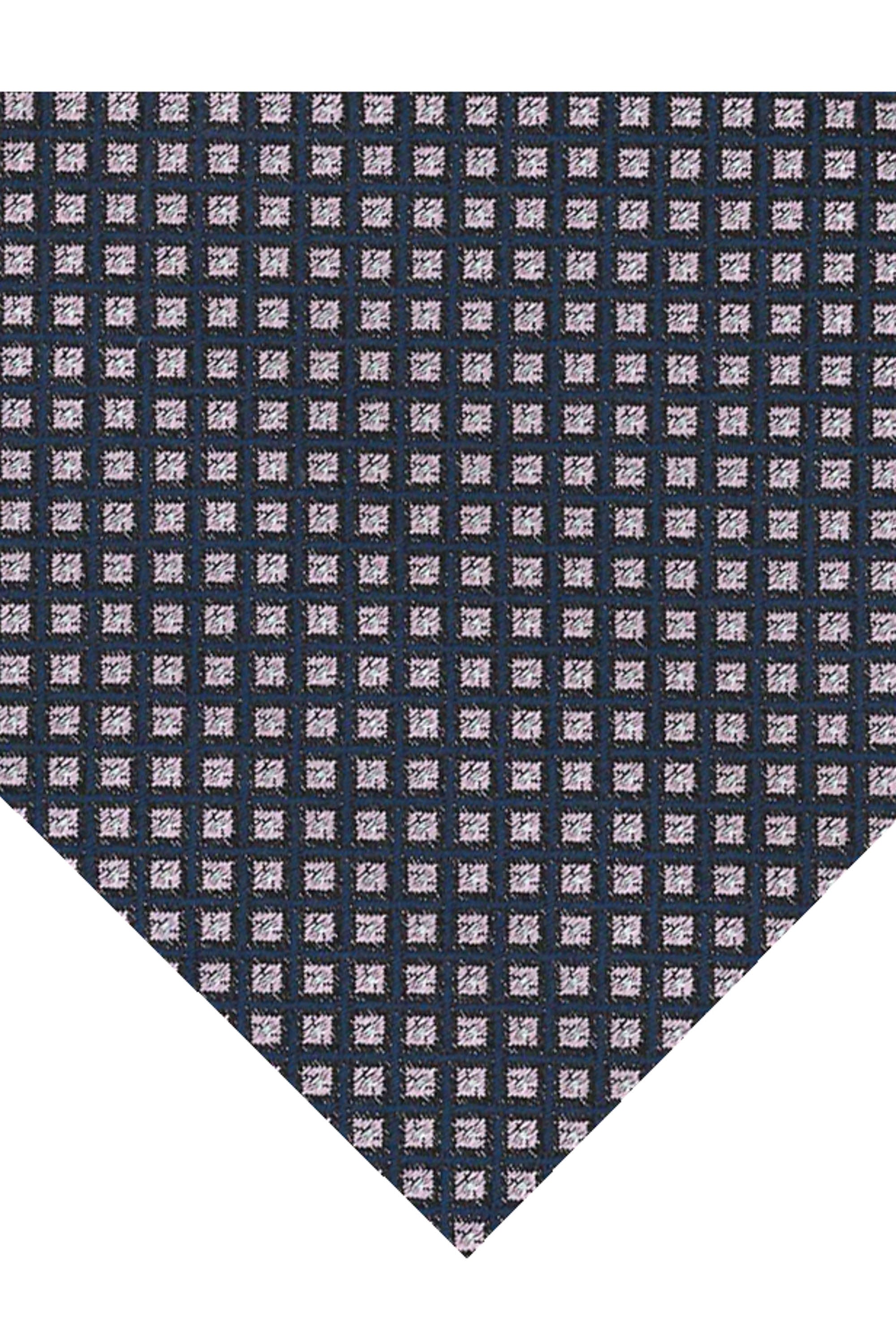 Micro checkered tie in pure silk