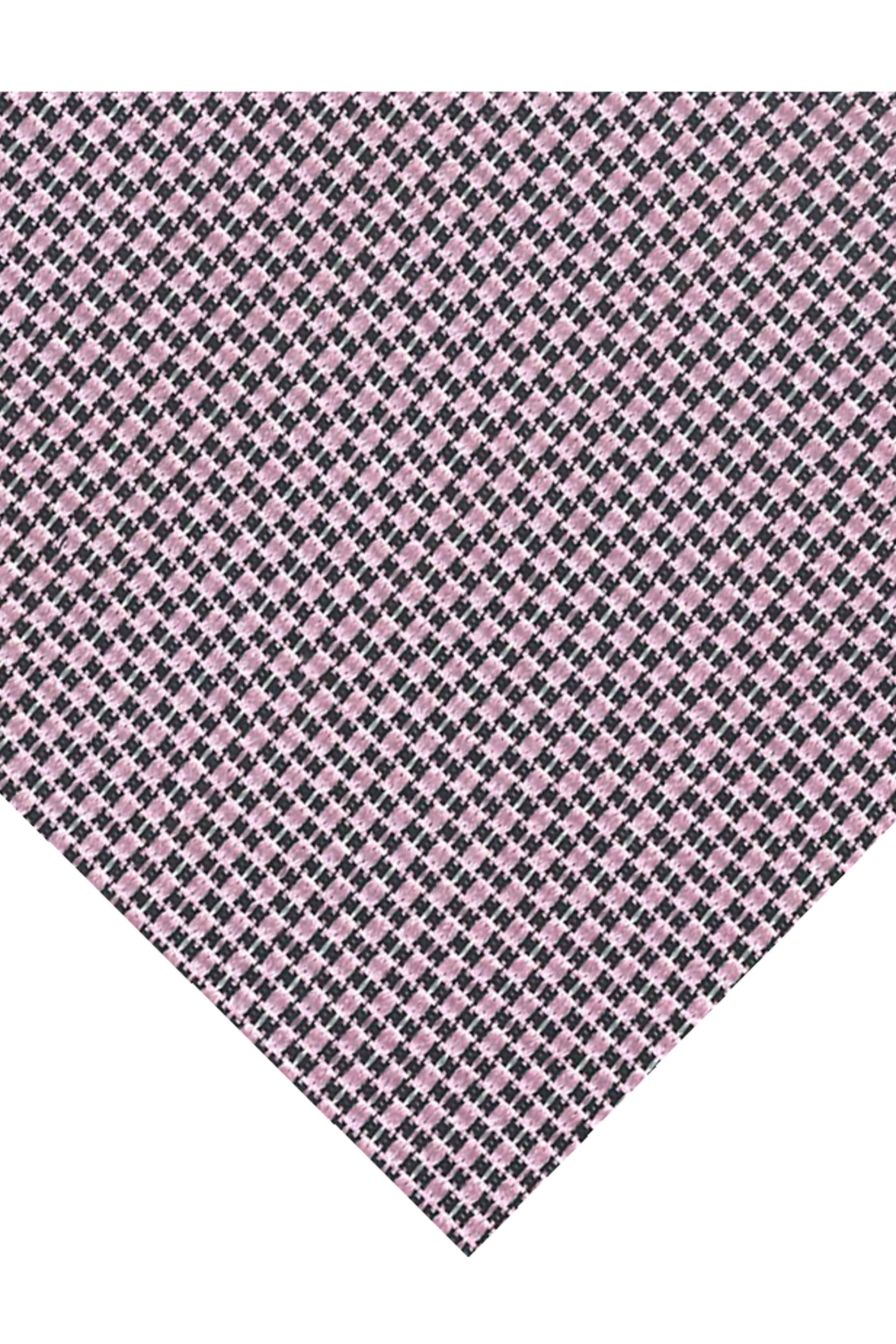 Micro patterned tie in pure silk