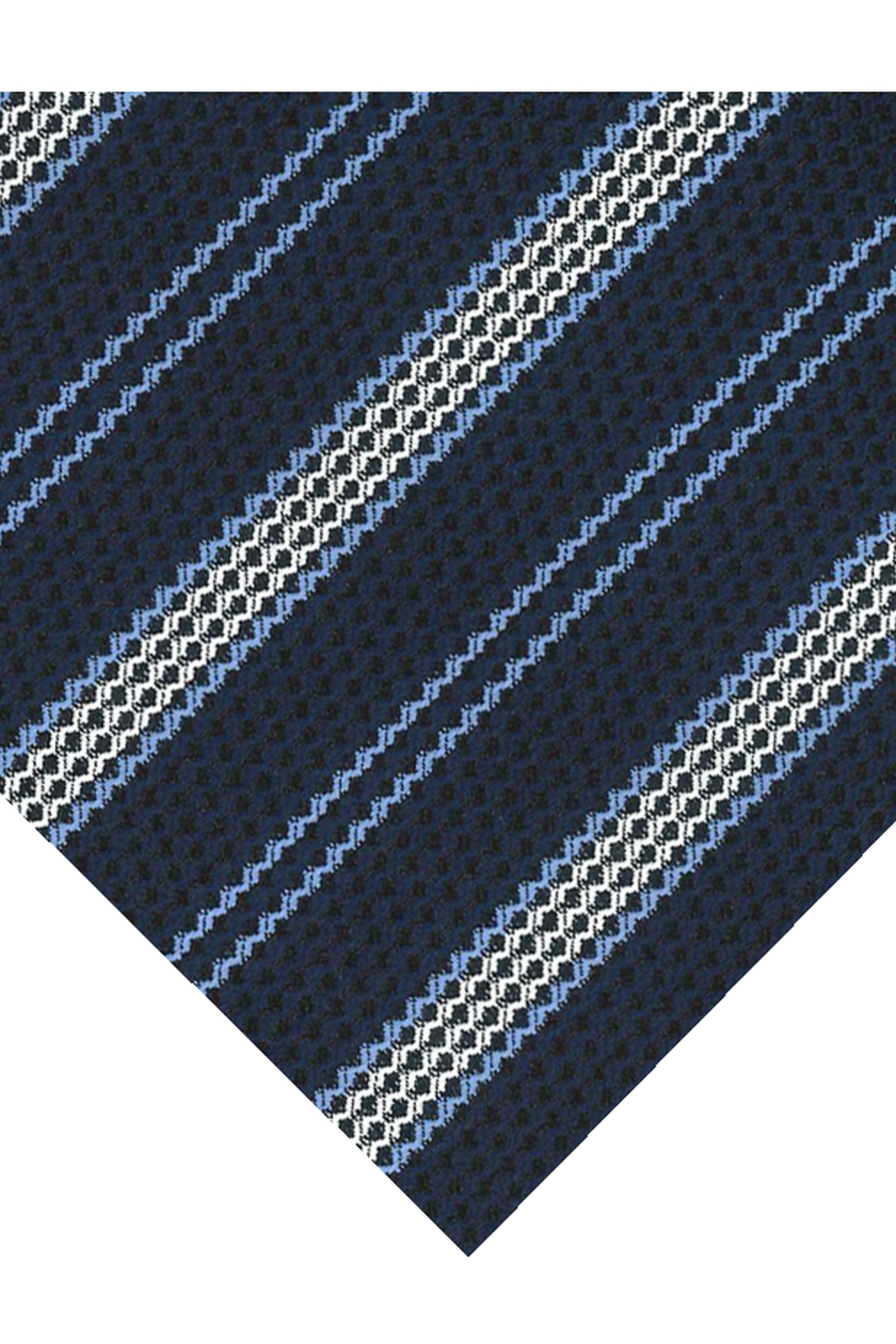 Regimental tie in silk jersey