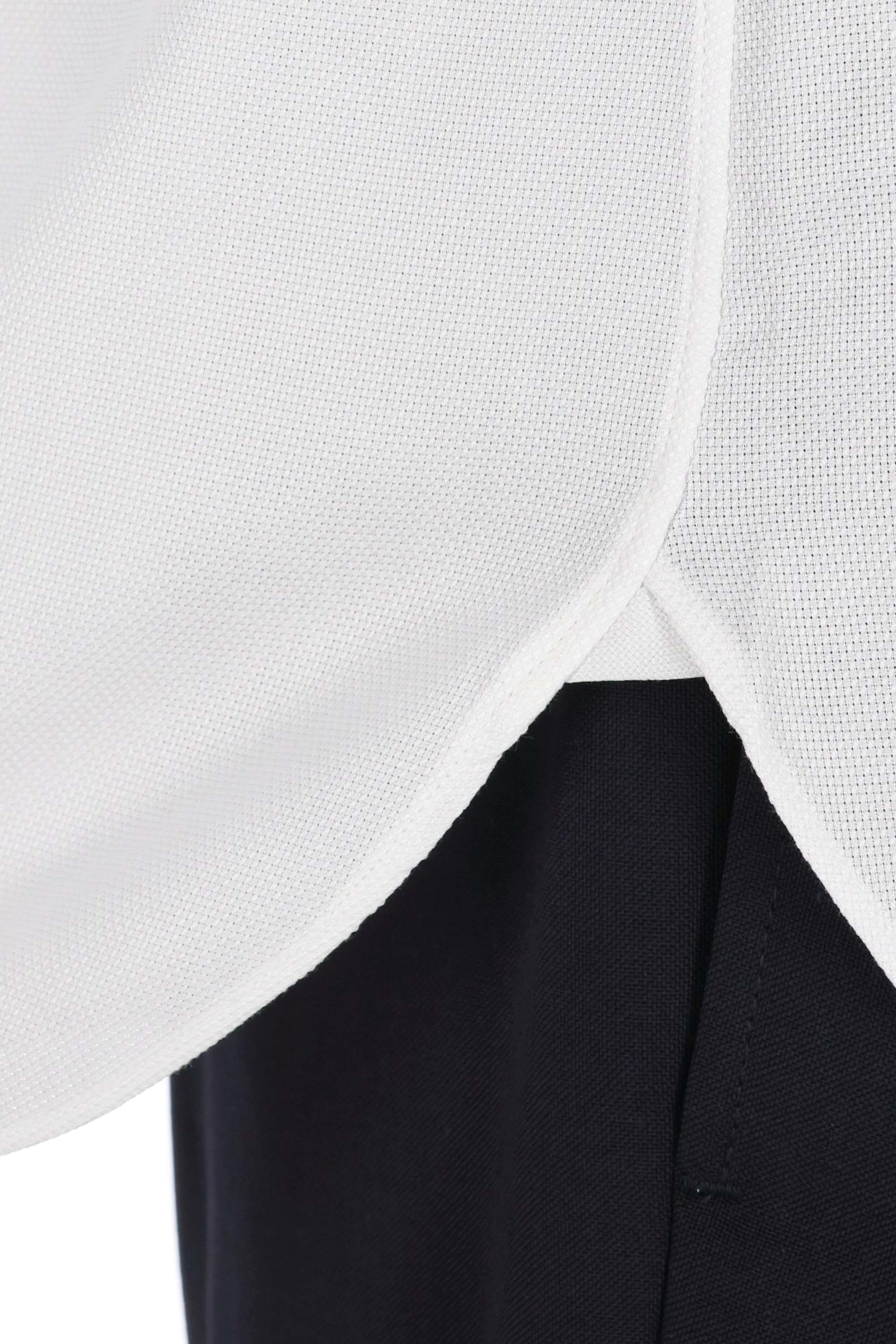 Zegna Camicia tramata in cotone Trofeo 903901A9 9MS0BA BIANCO 