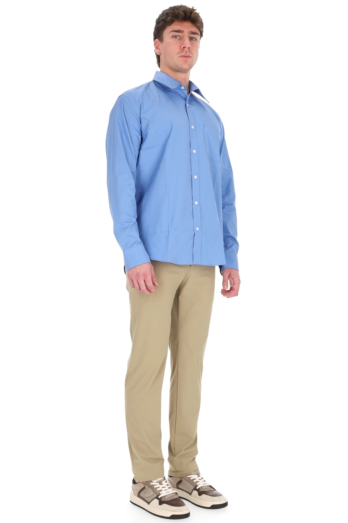 A.P.C. Camicia in popeline di cotone COHLE-H12652/2 IAA-BLEU 