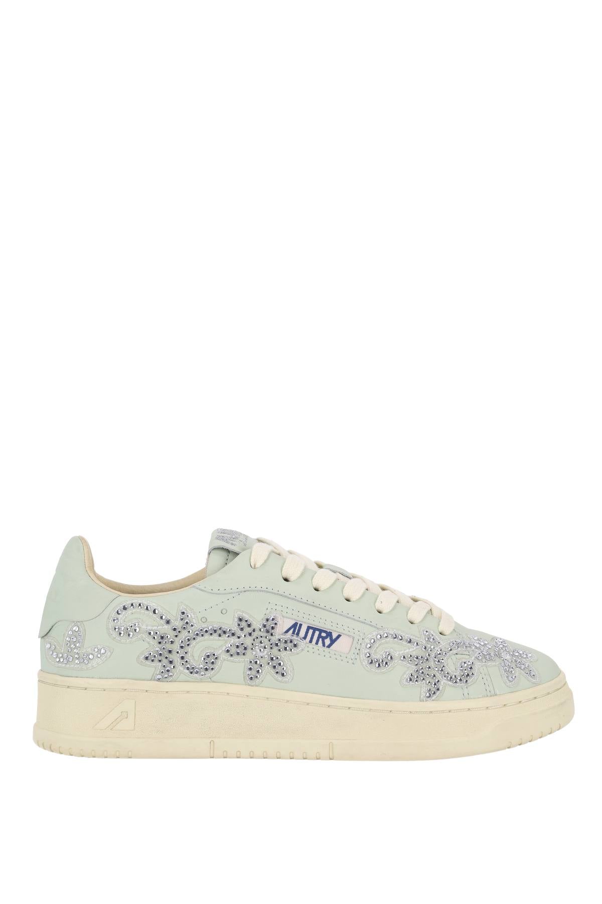 Autry Sneaker donna Dallas in pelle con ricami ADLW PT01 BONEWHT 