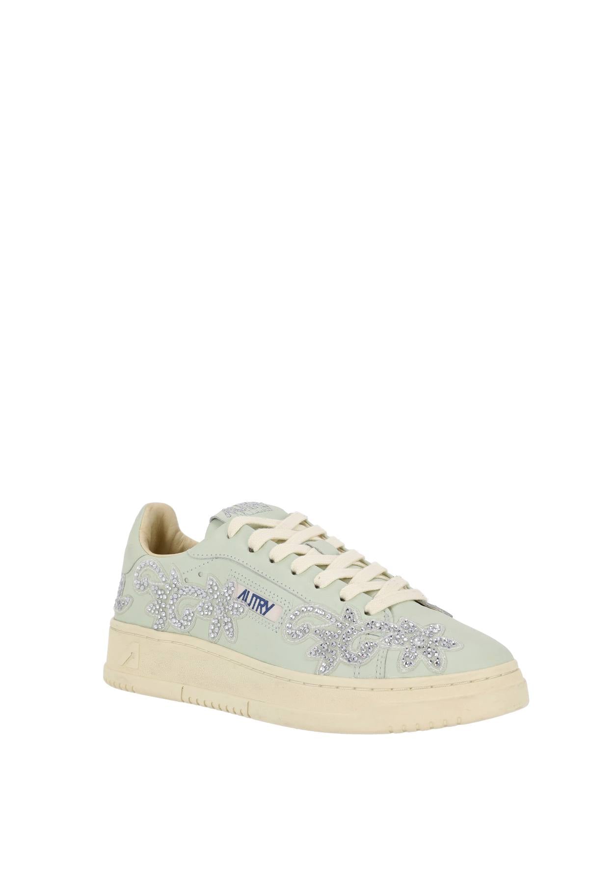 Autry Sneaker donna Dallas in pelle con ricami ADLW PT01 BONEWHT 