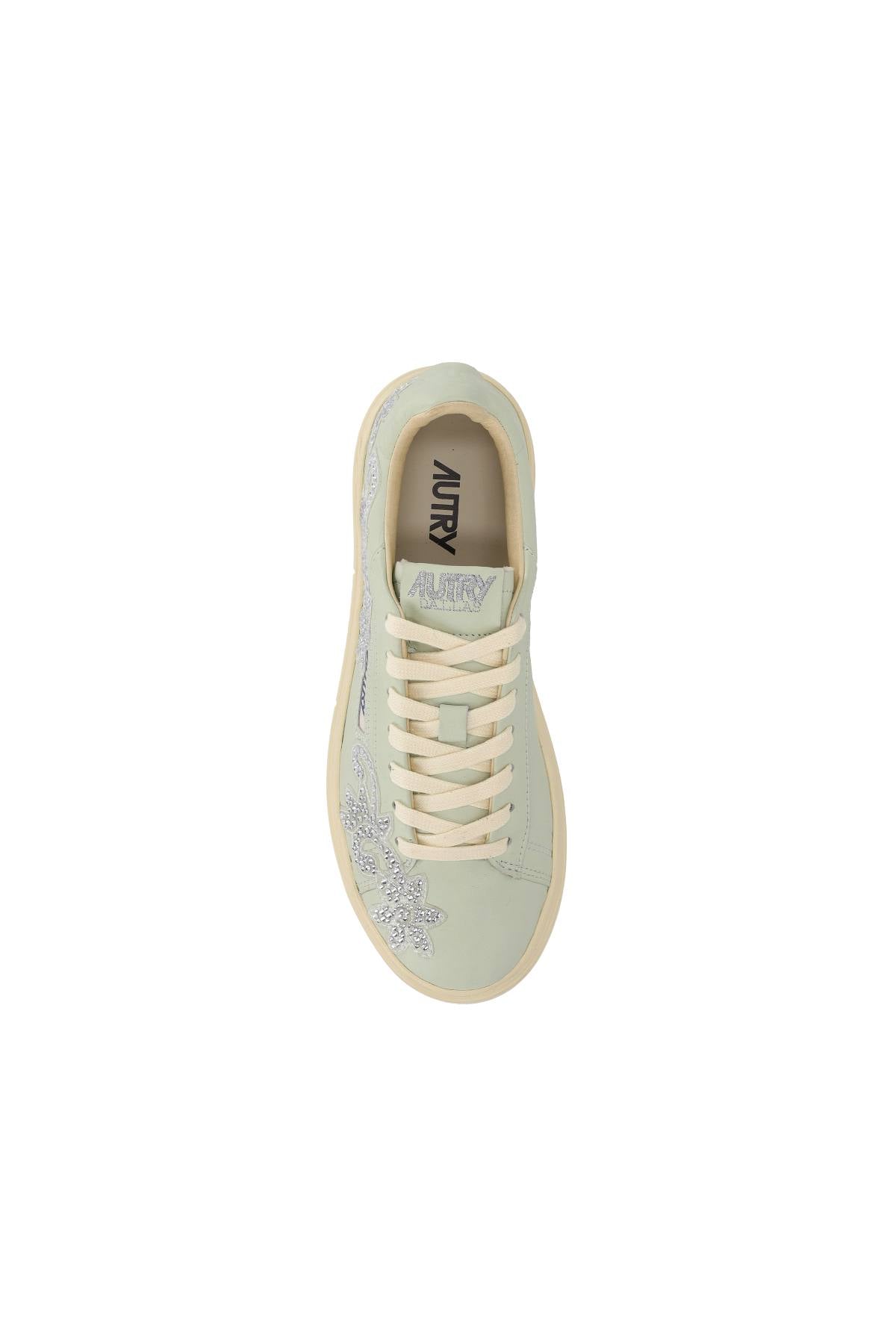 Autry Sneaker donna Dallas in pelle con ricami ADLW PT01 BONEWHT 