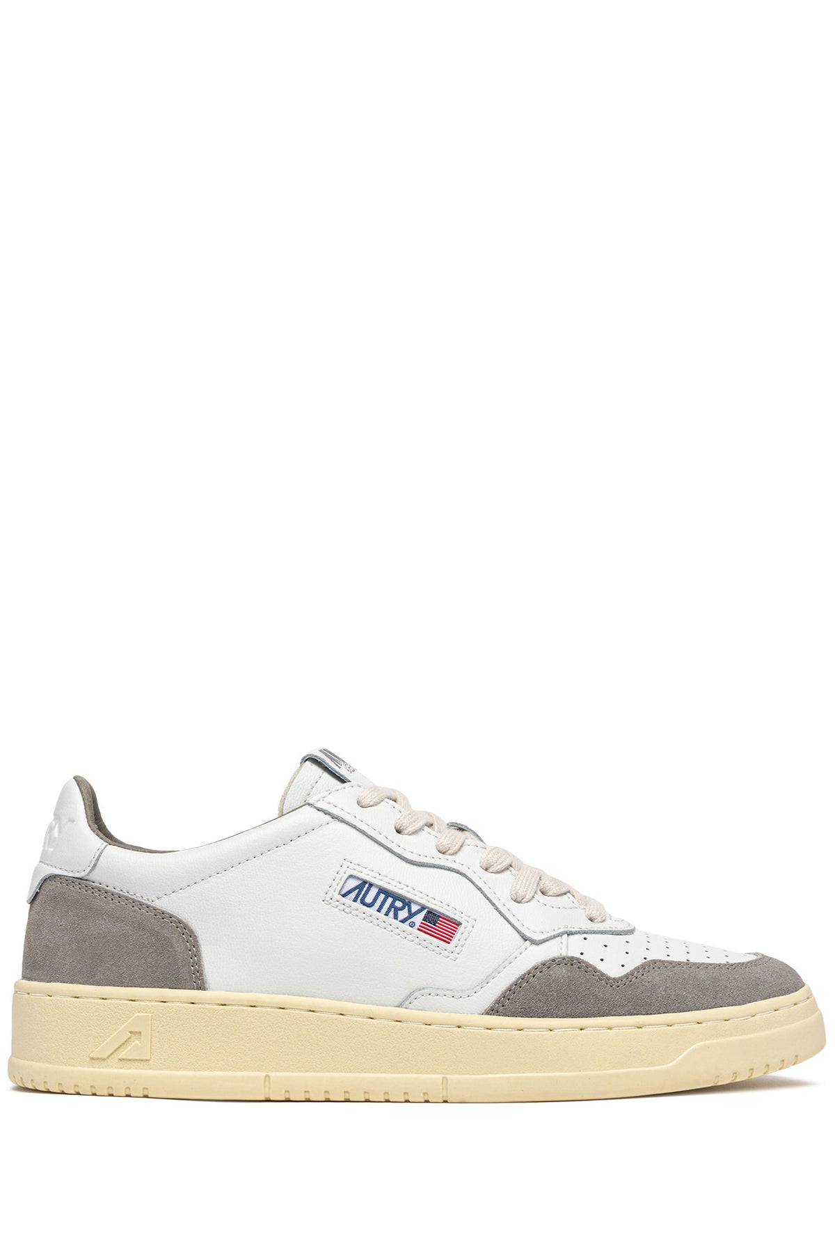 Autry Sneaker Medalist in pelle supersoft e camoscio AULM FT01 WHT/VAP 