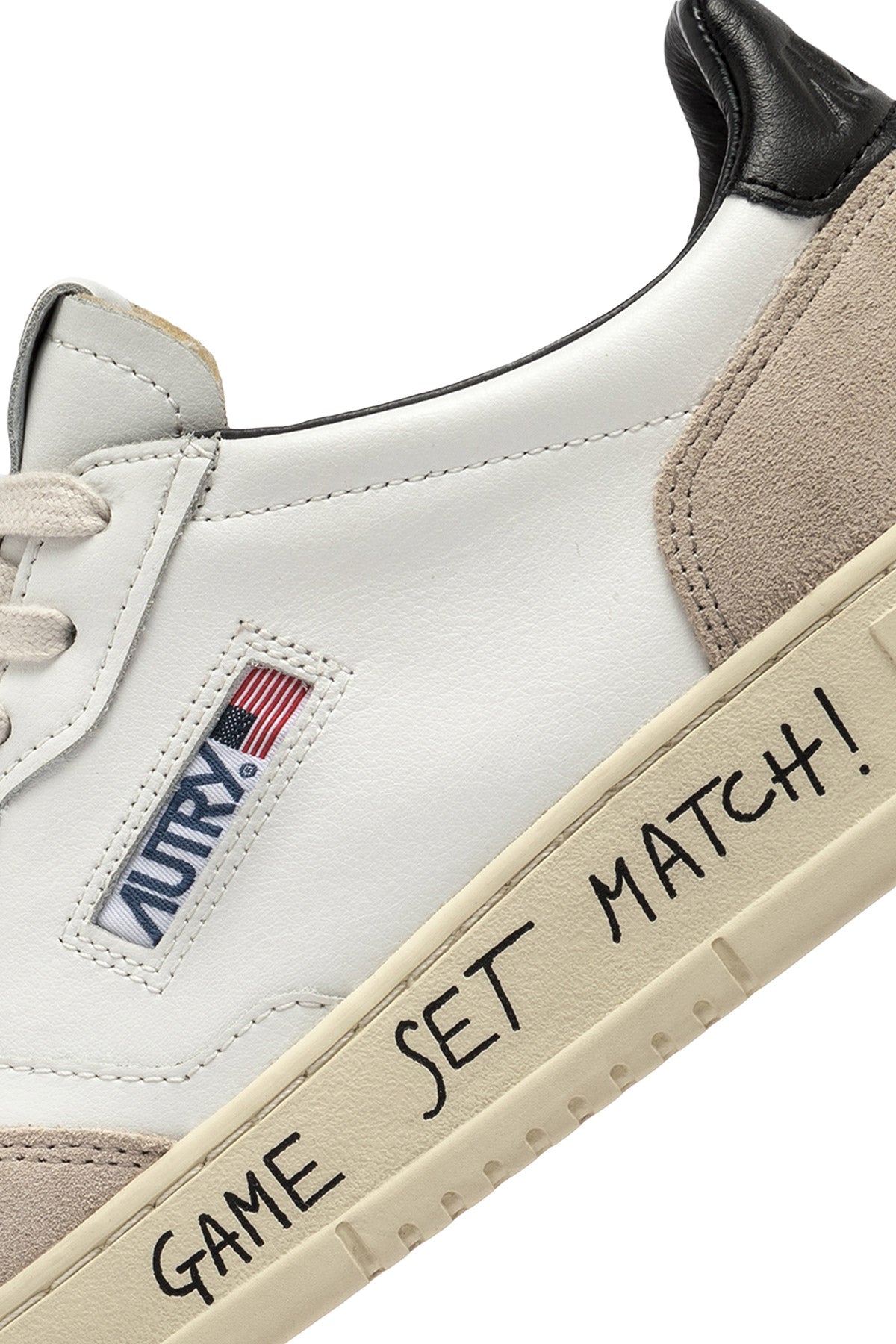 Autry Sneaker donna Medalist in pelle e camoscio Game Set Match AULW MA04 WHT/BLACK 