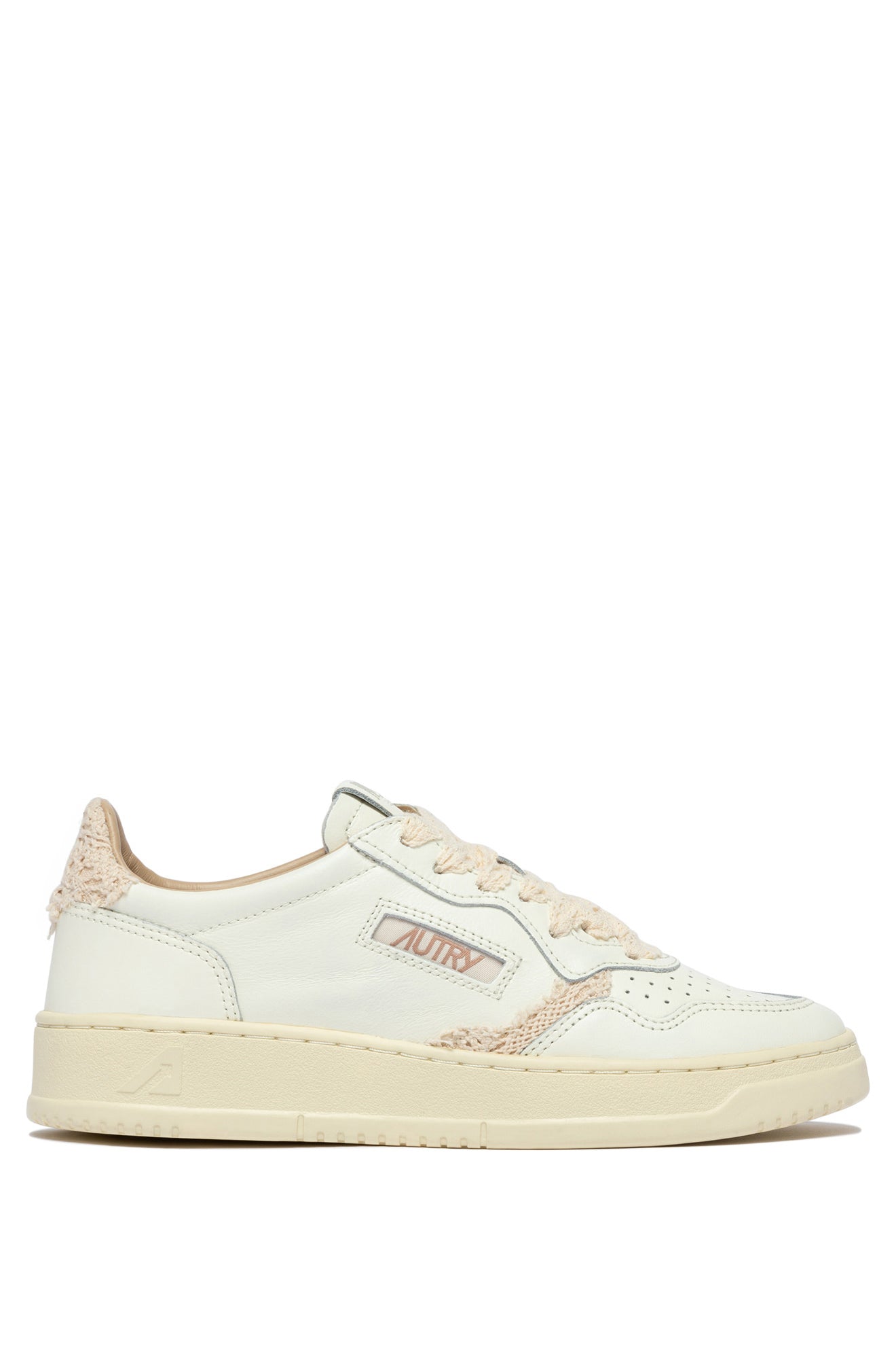 Autry Sneaker donna Medalist in pelle con dettagli macrame AULW MJ01 MRSH/ECRU 