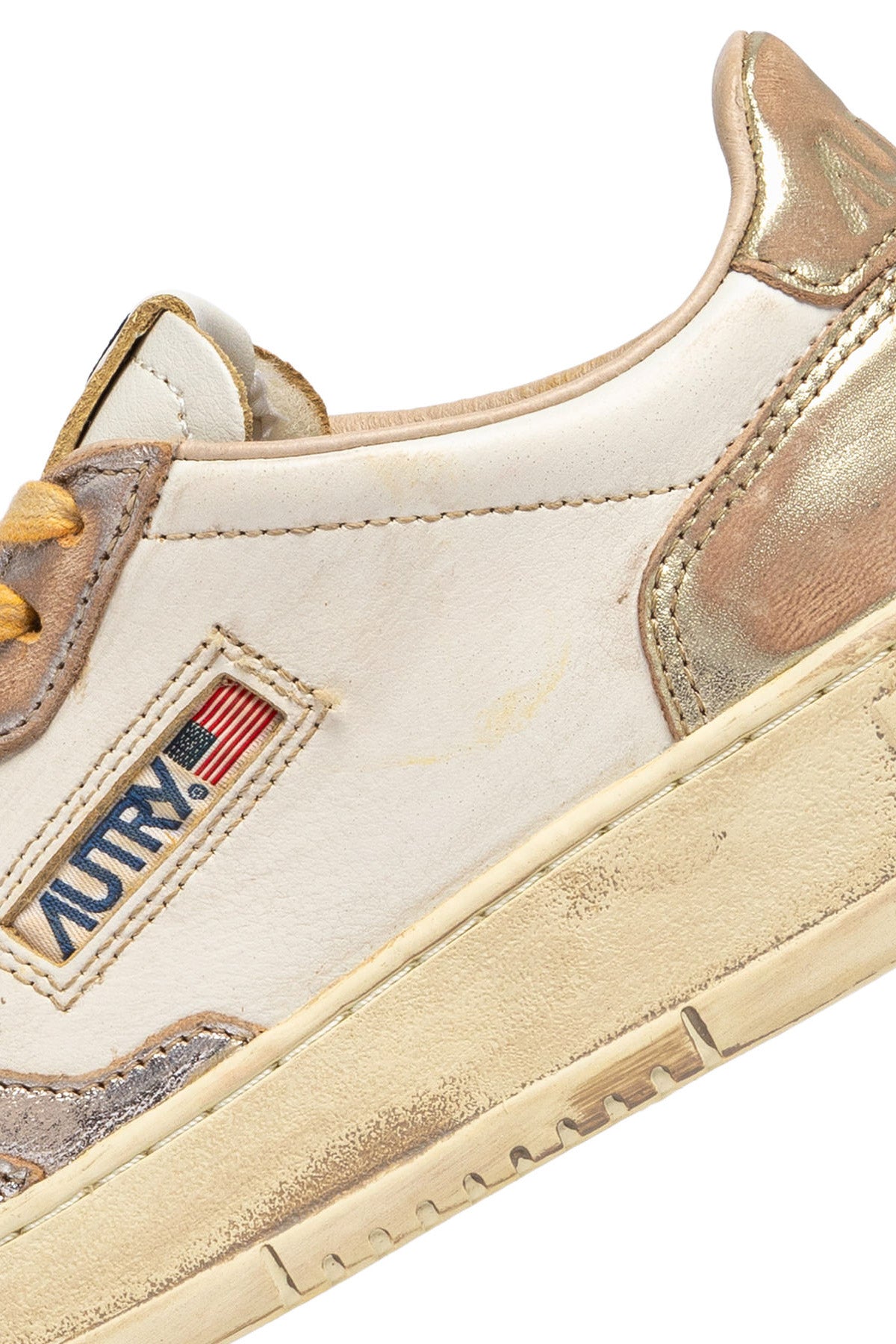 Autry Sneaker Medalist SuperVintage in pelle bicolor AVLM MT10 SILV/PLAT 