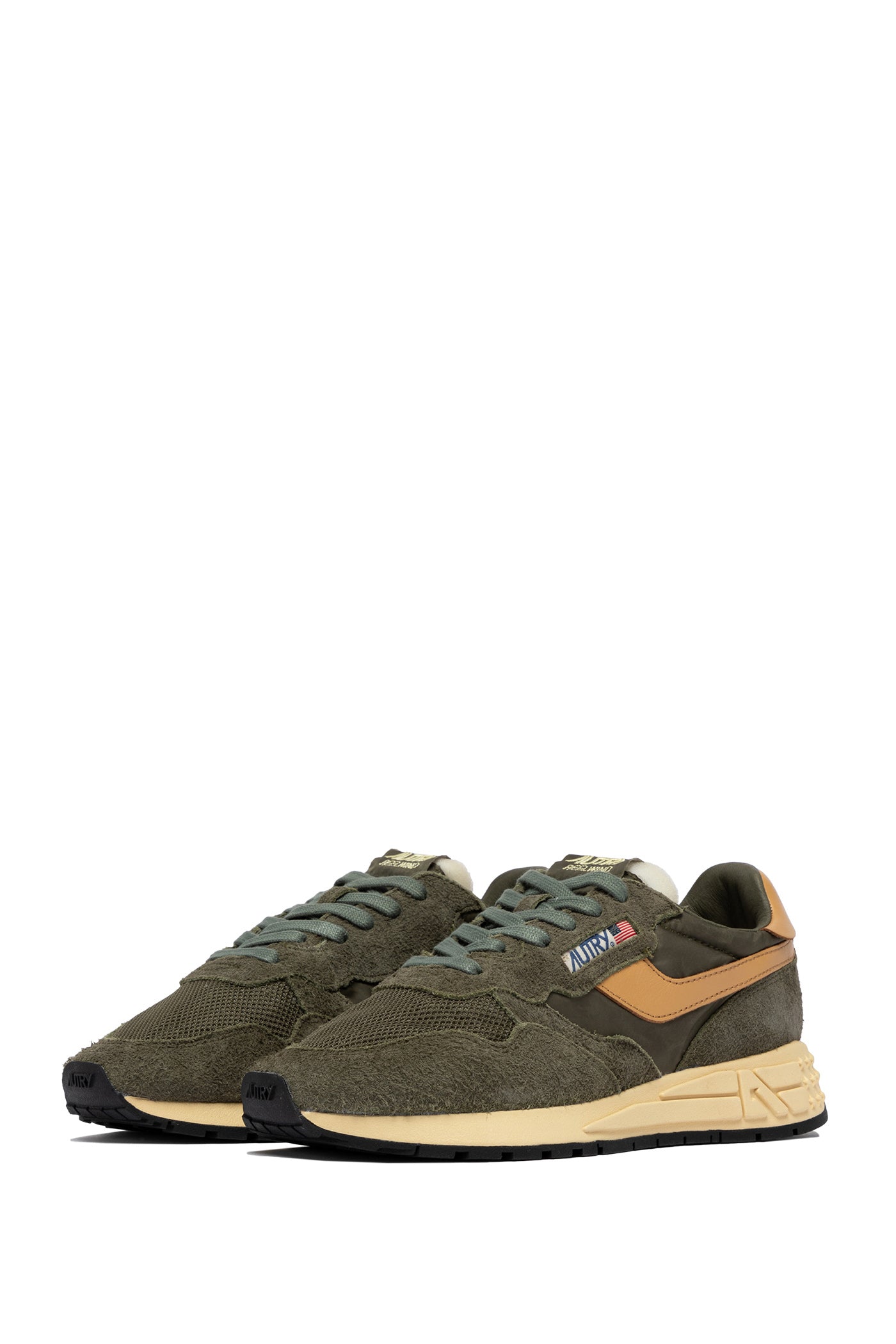 Autry Running donna Reelwind in camoscio e mesh WWLW UT44 KHA/TAFFY 