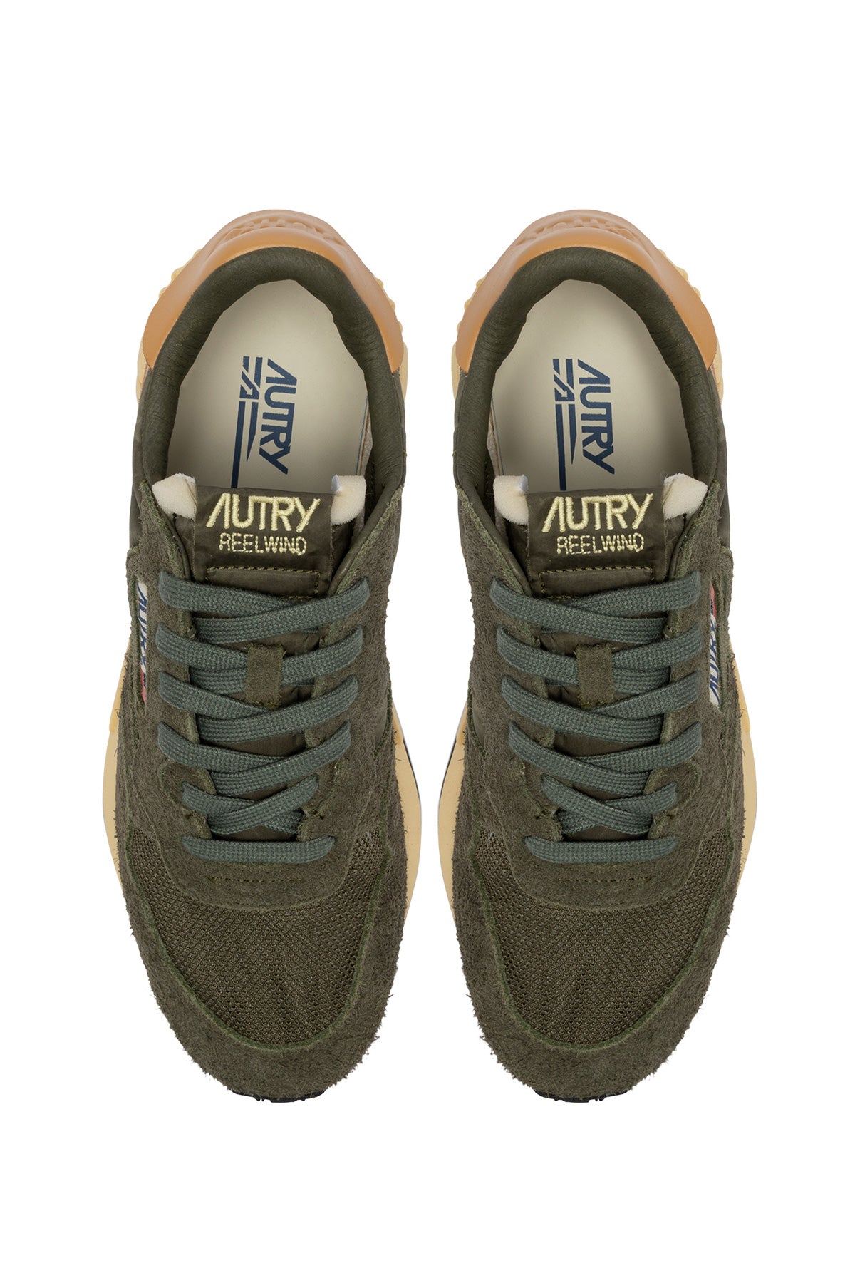 Autry Running donna Reelwind in camoscio e mesh WWLW UT44 KHA/TAFFY 