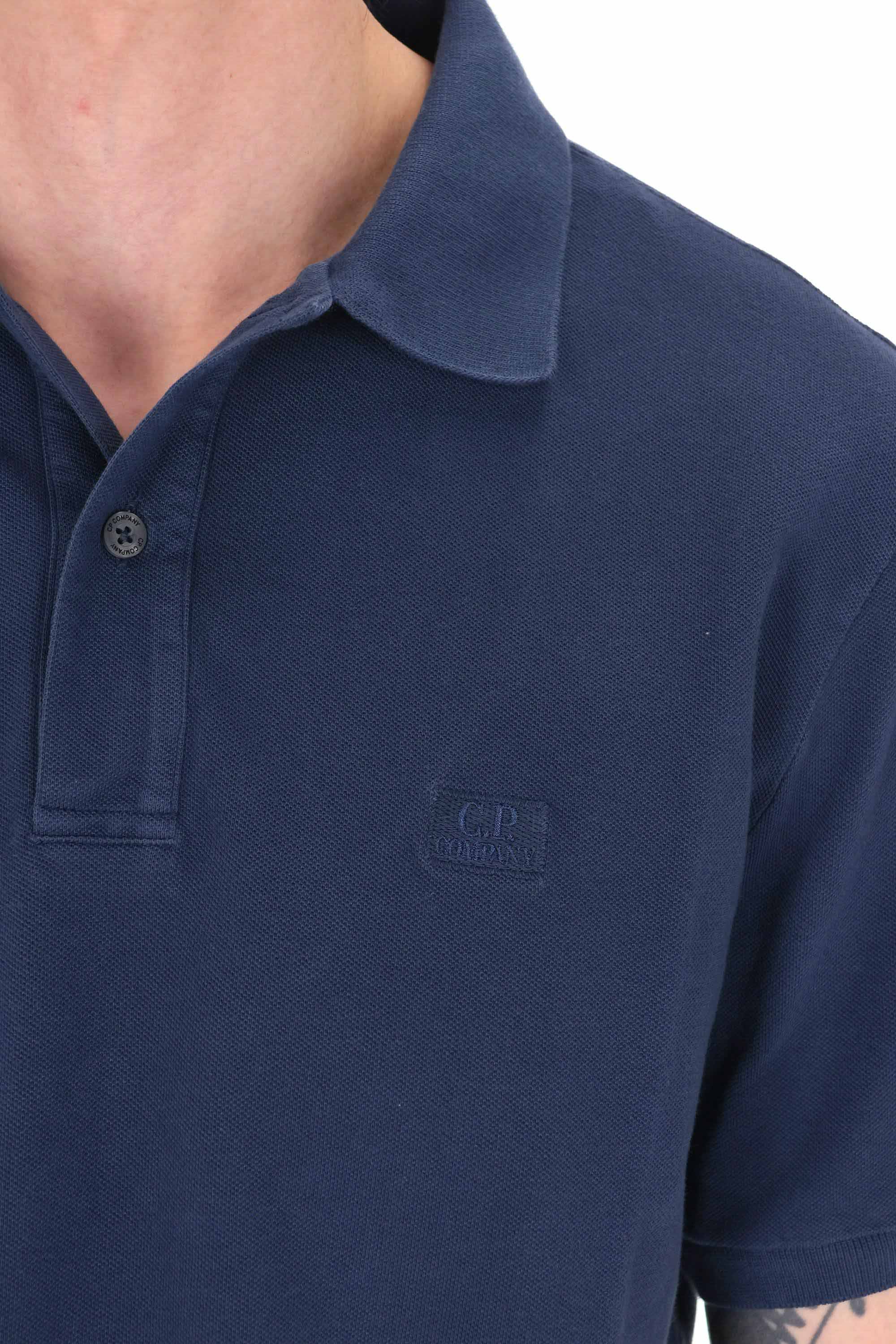 CP Company Polo in piquet di cotone 24/1 MPL176A00 5527S/2 889 