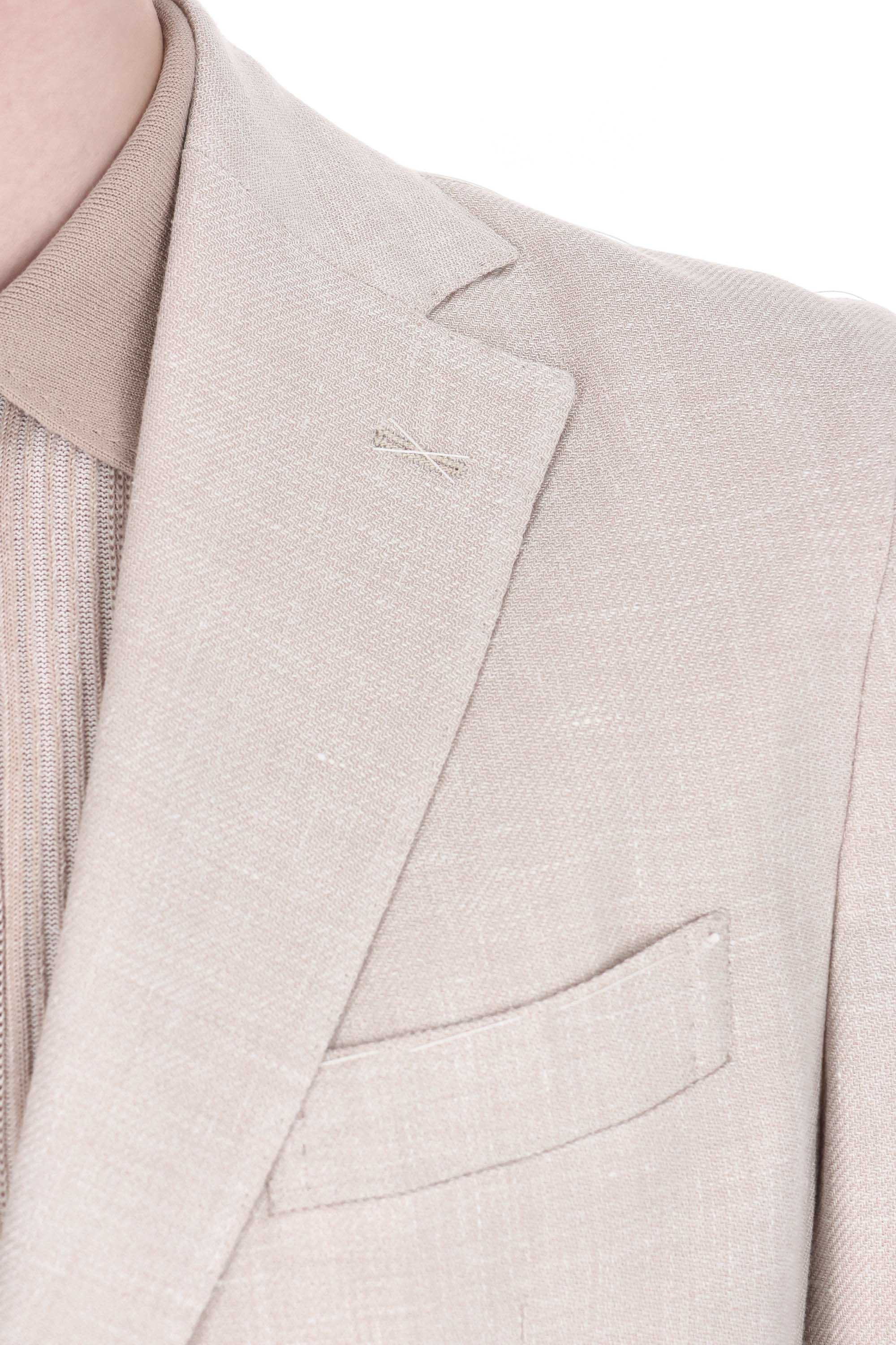 Eleventy Abito in lino-lana-seta tessuto Zegna Cross-ply M75ABUC10 TES0K024 02N 