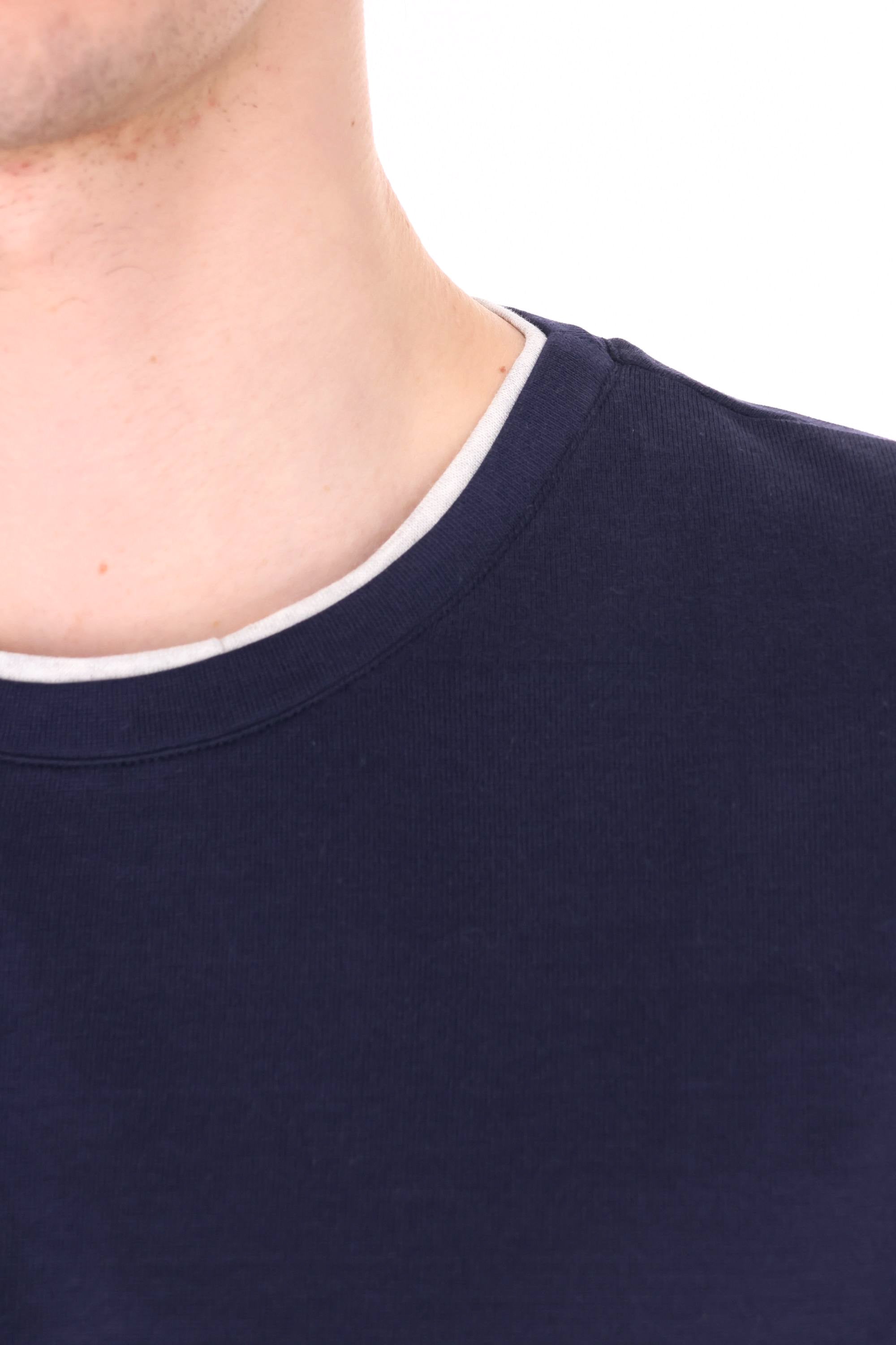 Eleventy T-shirt in cotone con doppi profili X75TSHH04 TES0H077/2 11-13 