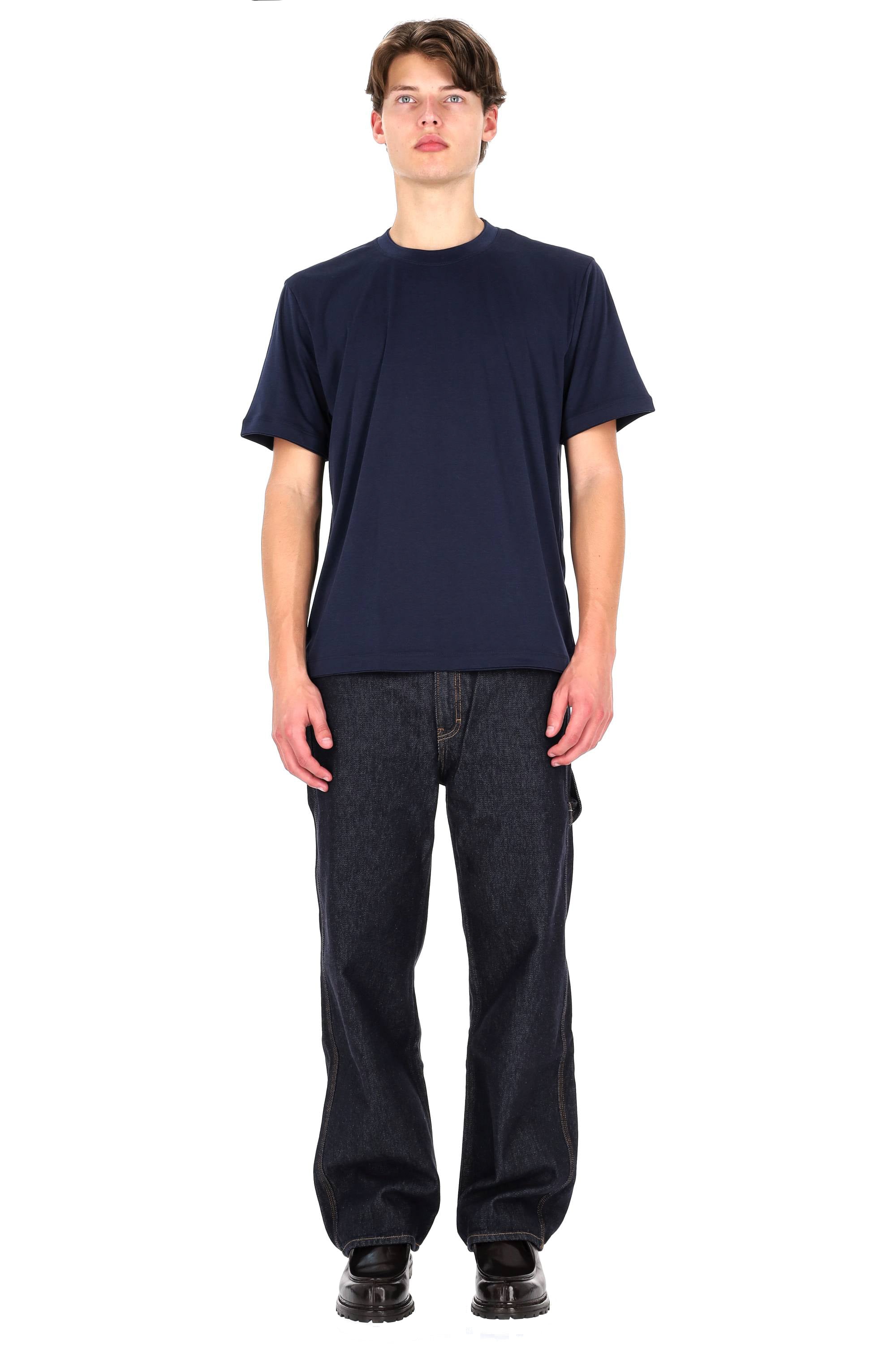 Eleventy T-shirt in cotone con doppi profili tono su tono X75TSHK19 TES0K035/2 11 