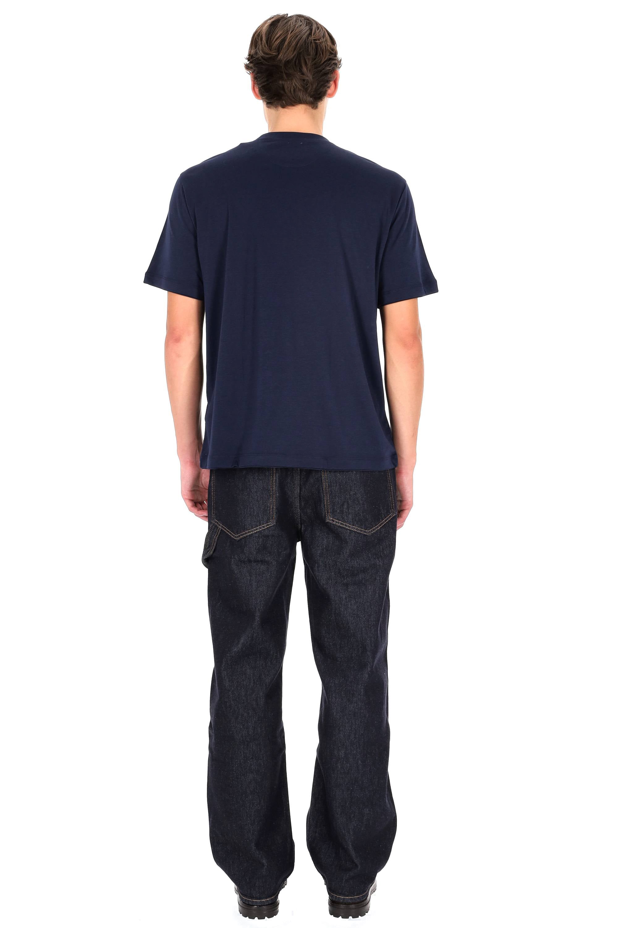 Eleventy T-shirt in cotone con doppi profili tono su tono X75TSHK19 TES0K035/2 11 