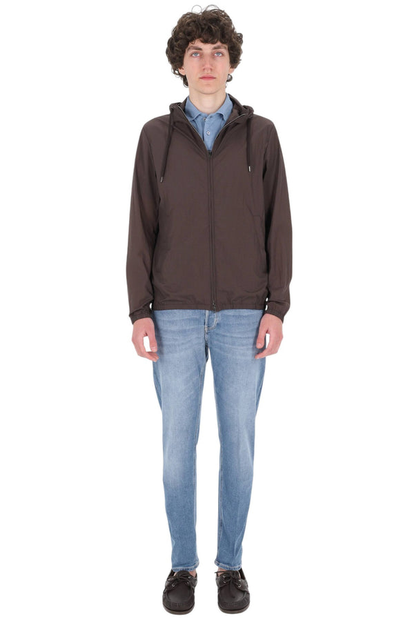 Bomberjacke aus superleichtem geprägtem Nylon