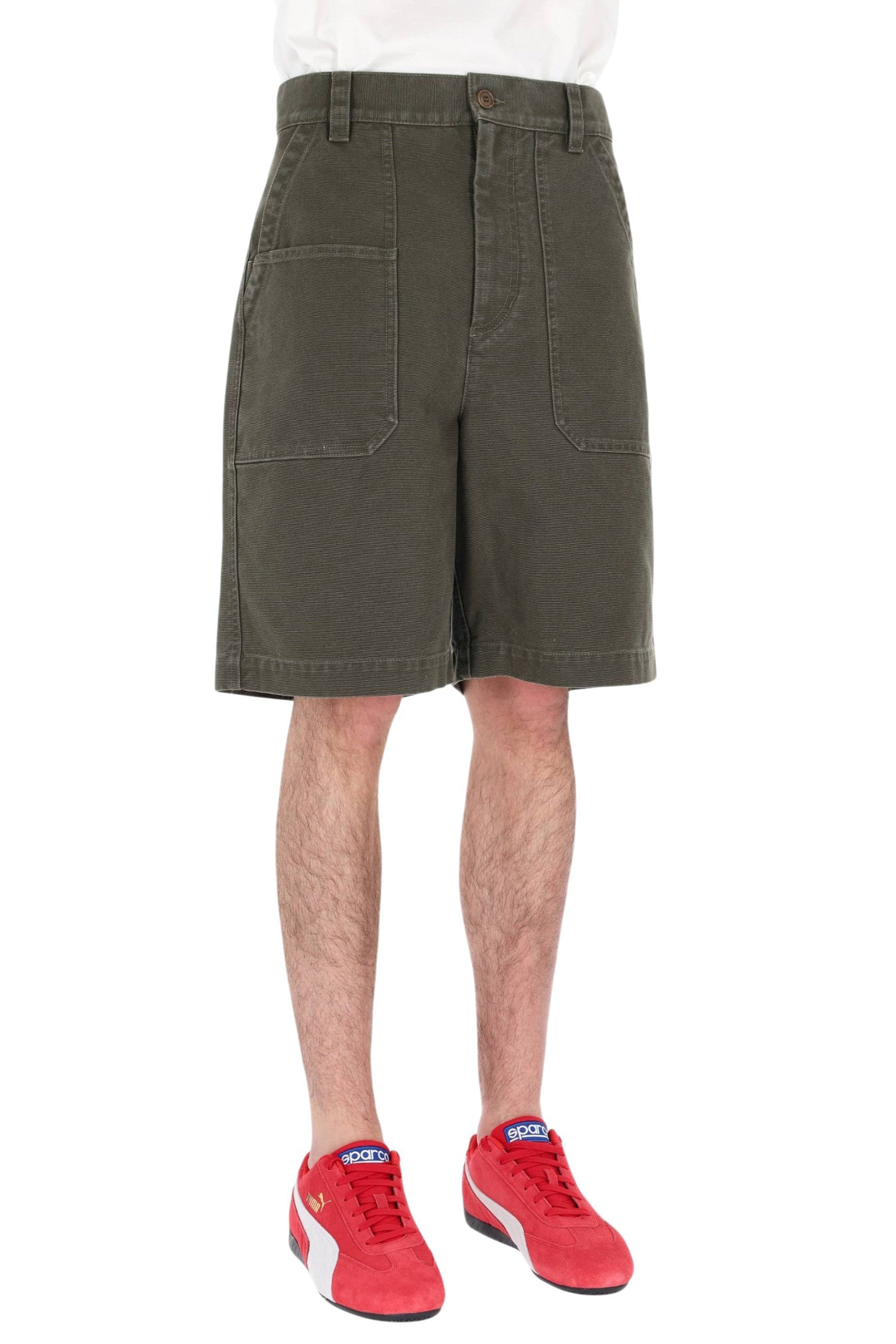 Isabel Marant Bermuda Akyle in canvas di cotone workwear SH0277HA-D1E01H 67KI 
