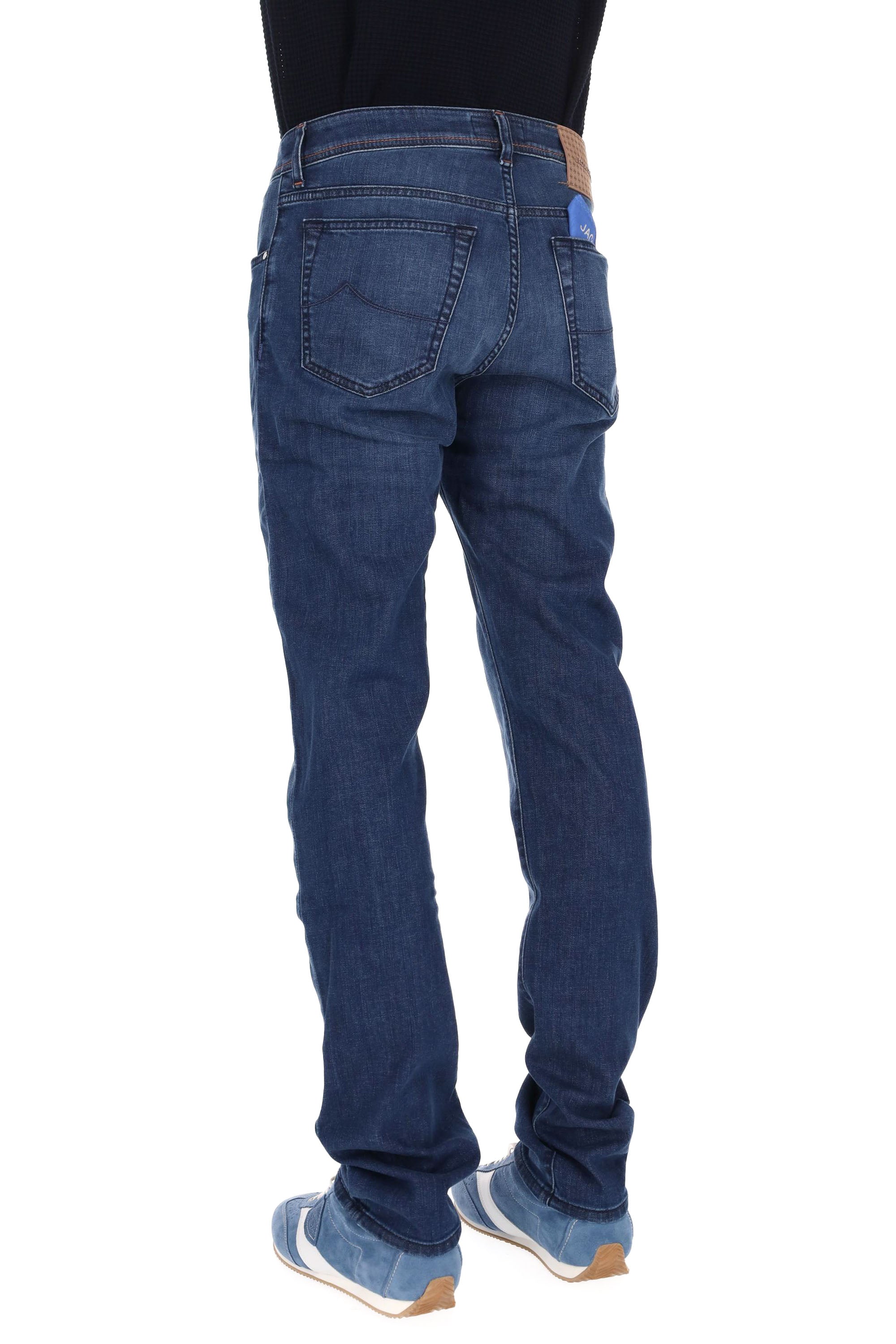 Jacob Cohen Jeans etichetta pelle logata in cotone comfort Bard fit QE004-056-S4255 100D 