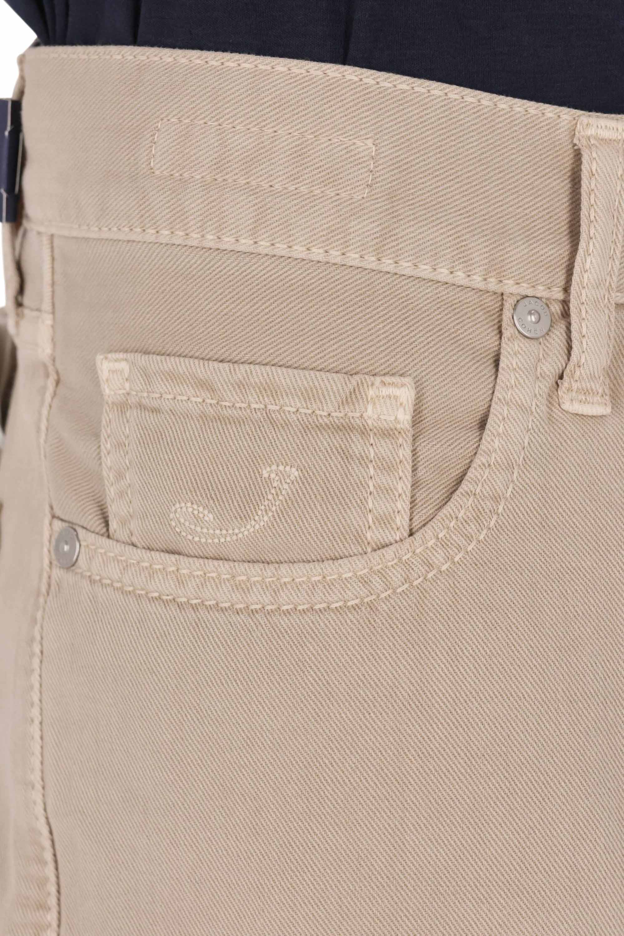 Jacob Cohen Jeans in puro cotone etichetta pelle Edo fit QE031-036-T864A/2 C99 