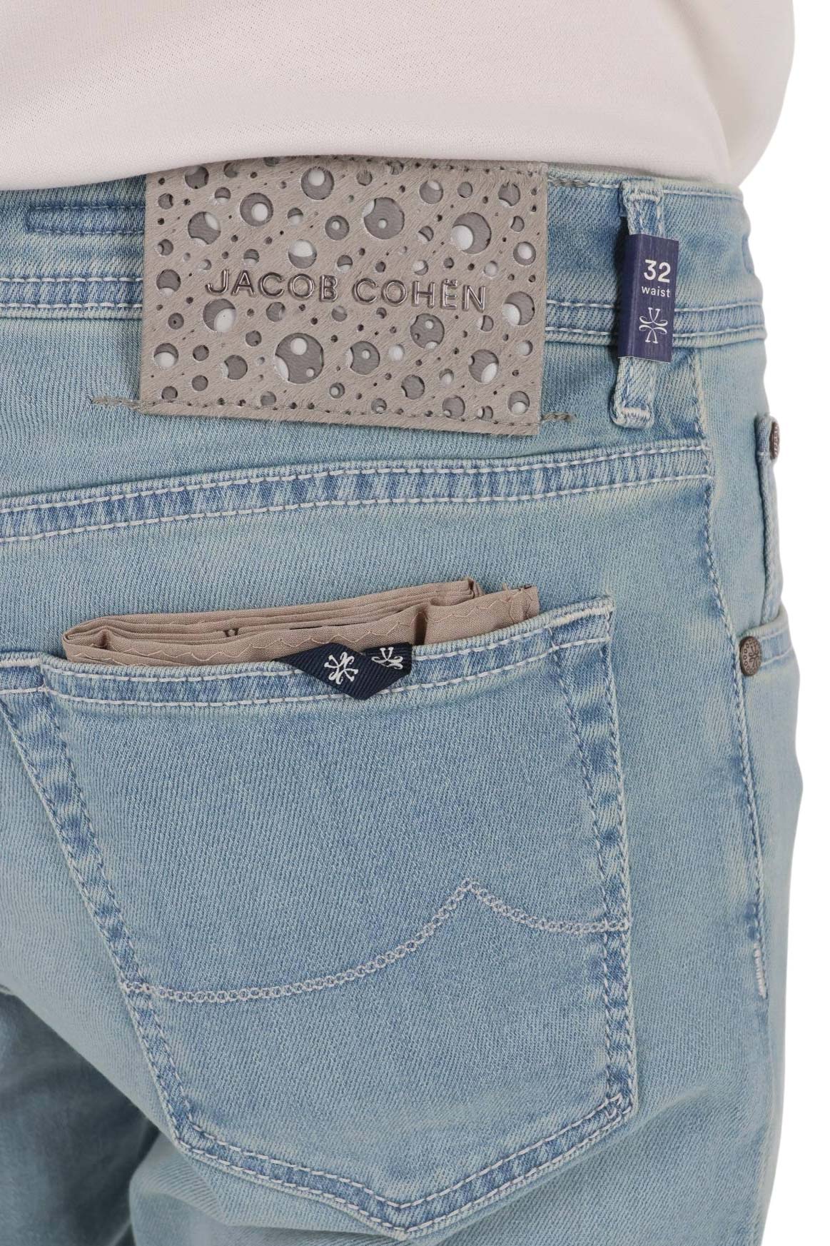 Jacob Cohen Jeans in cotone comfort etichetta cavallino intarsiato Nick fit QM006-053-P3621 NICK 300D 