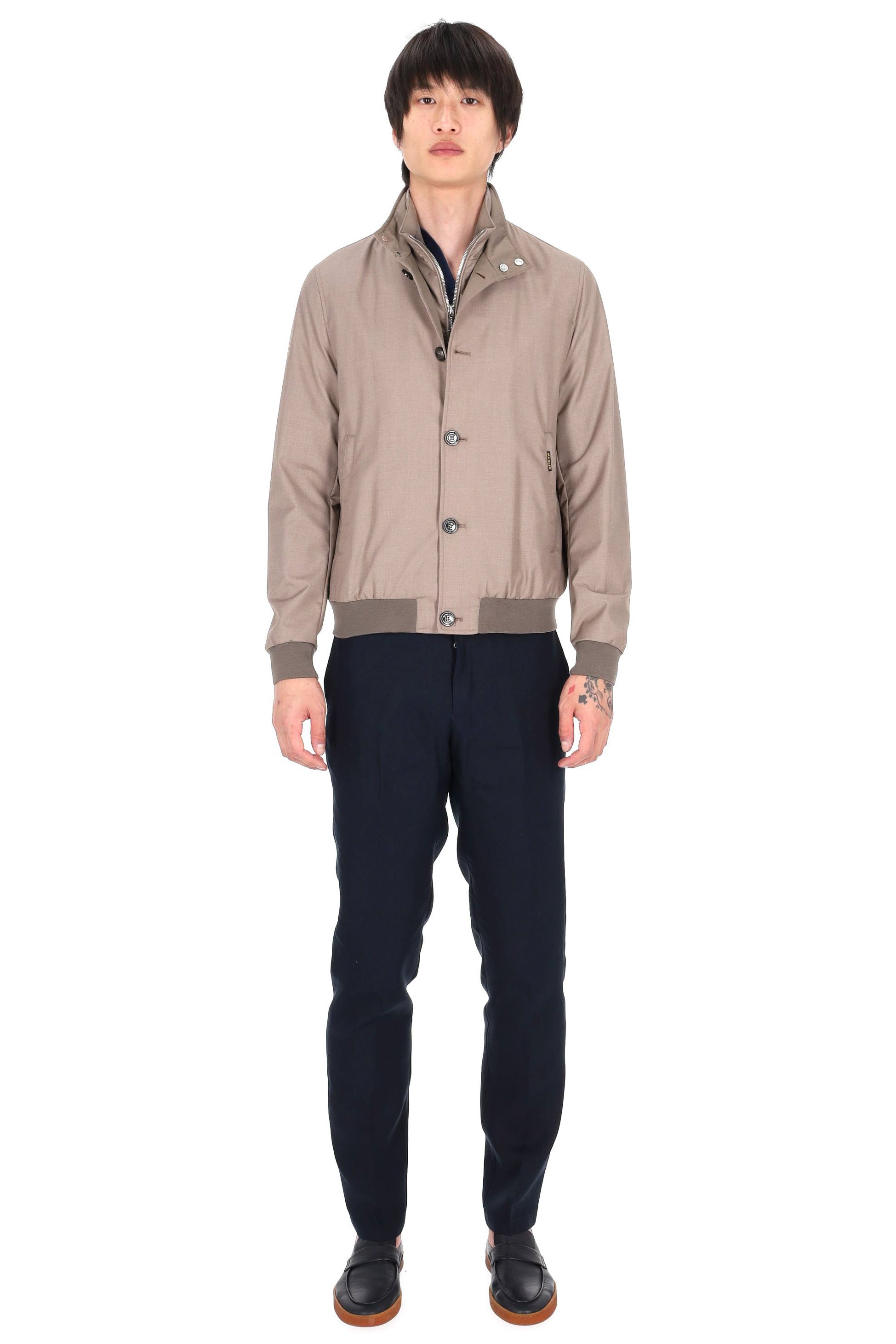 Moorer Bomber in tessuto tecnico anti stropiccio linea Acqua mod. Bernie-Pum BERNIE-PUM SABBIA 
