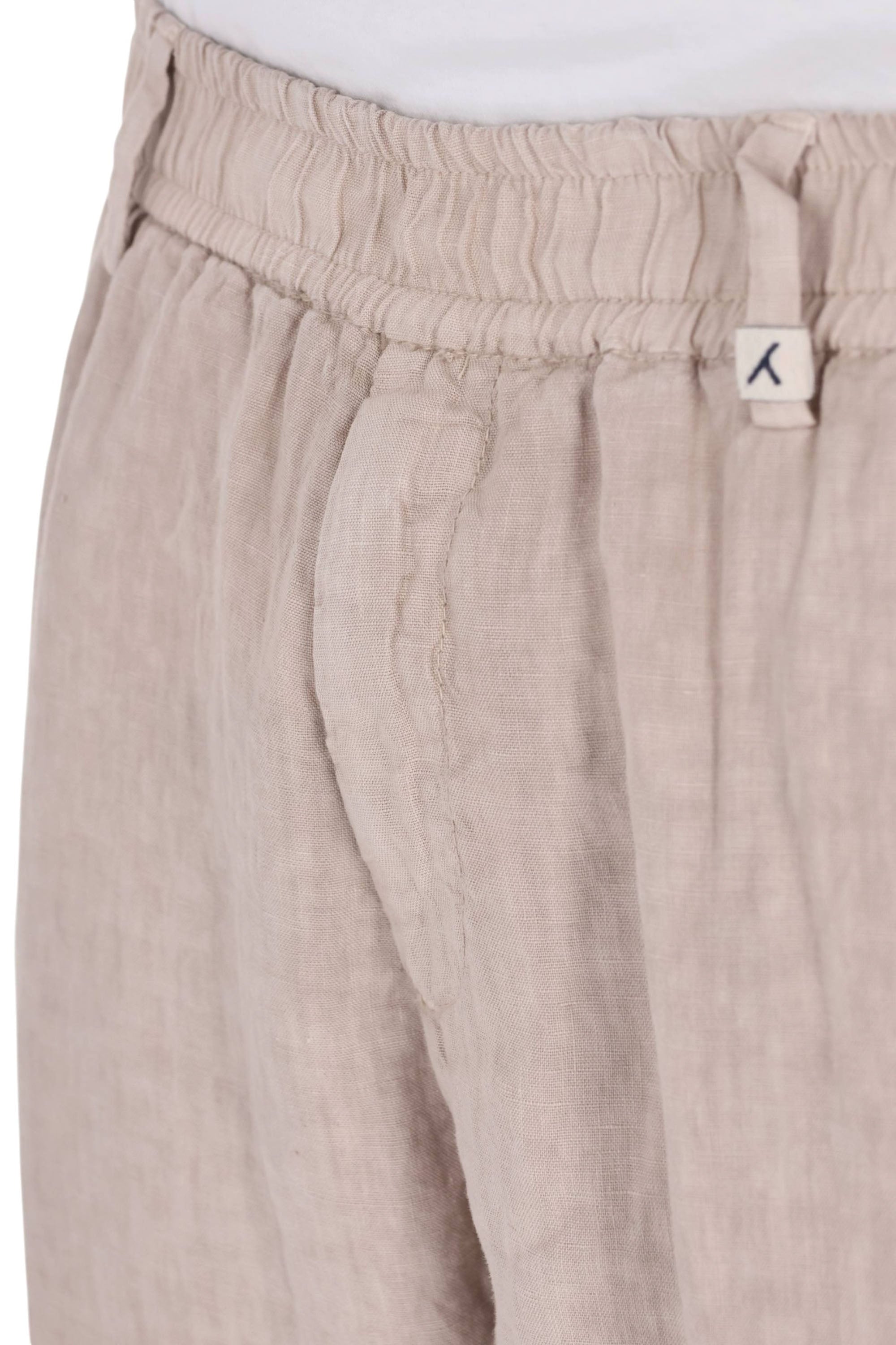 Myths Pantalone Ares in puro lino con vita elasticata 26M26L 72-3 02 