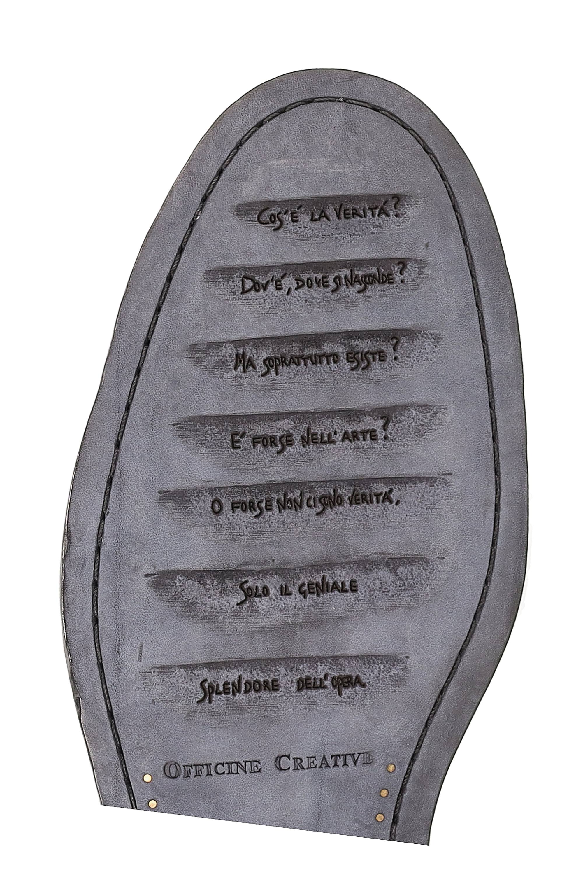 Officine Creative Mocassino artigianale in pelle mod. Sound 005 OCUSOUN005STRAC1000 NERO 