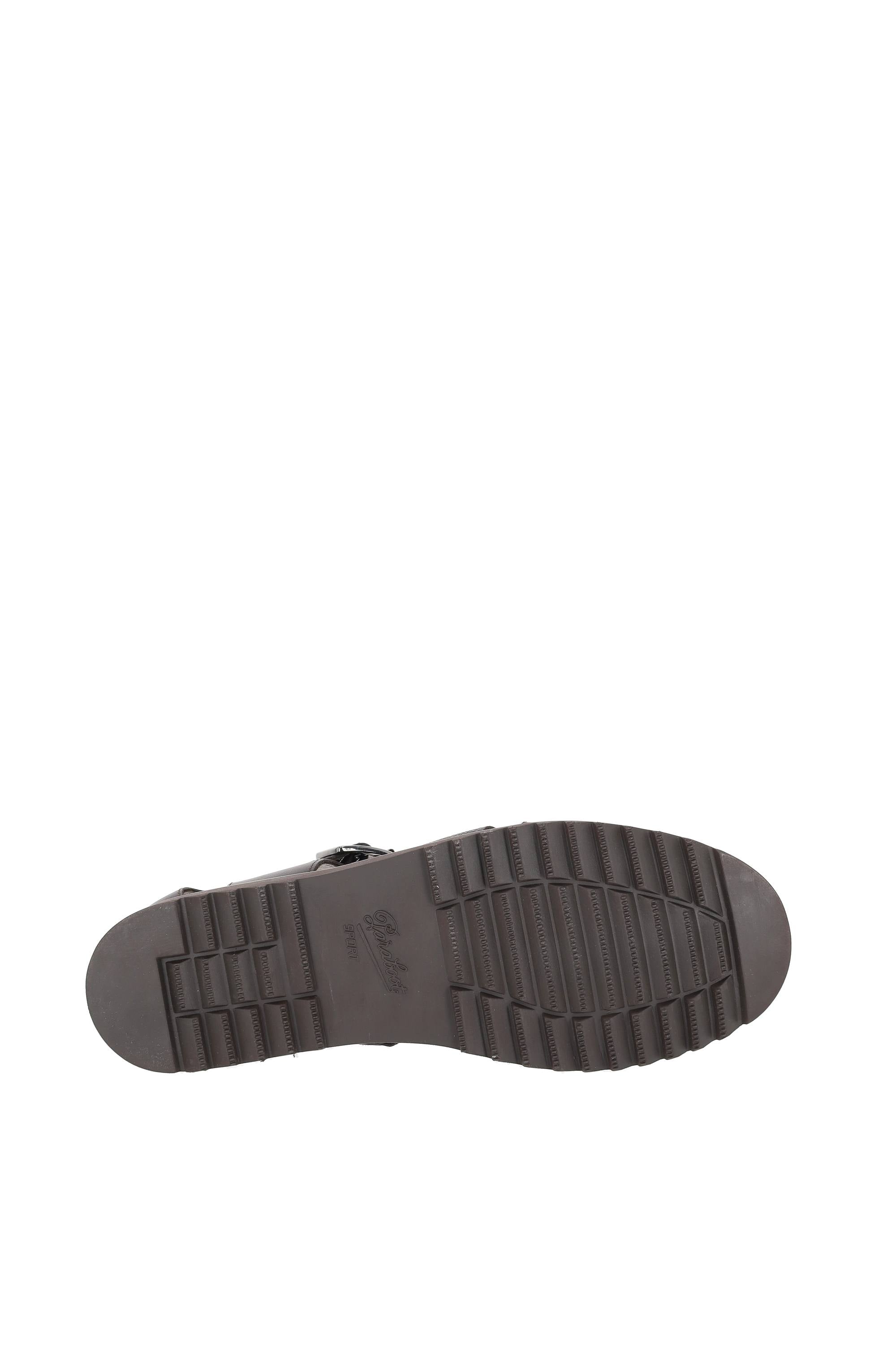 Paraboot Sandalo artigianale a ragnetto in pelle di vacchetta 123366 MARRON-LIS/GR CAFE 