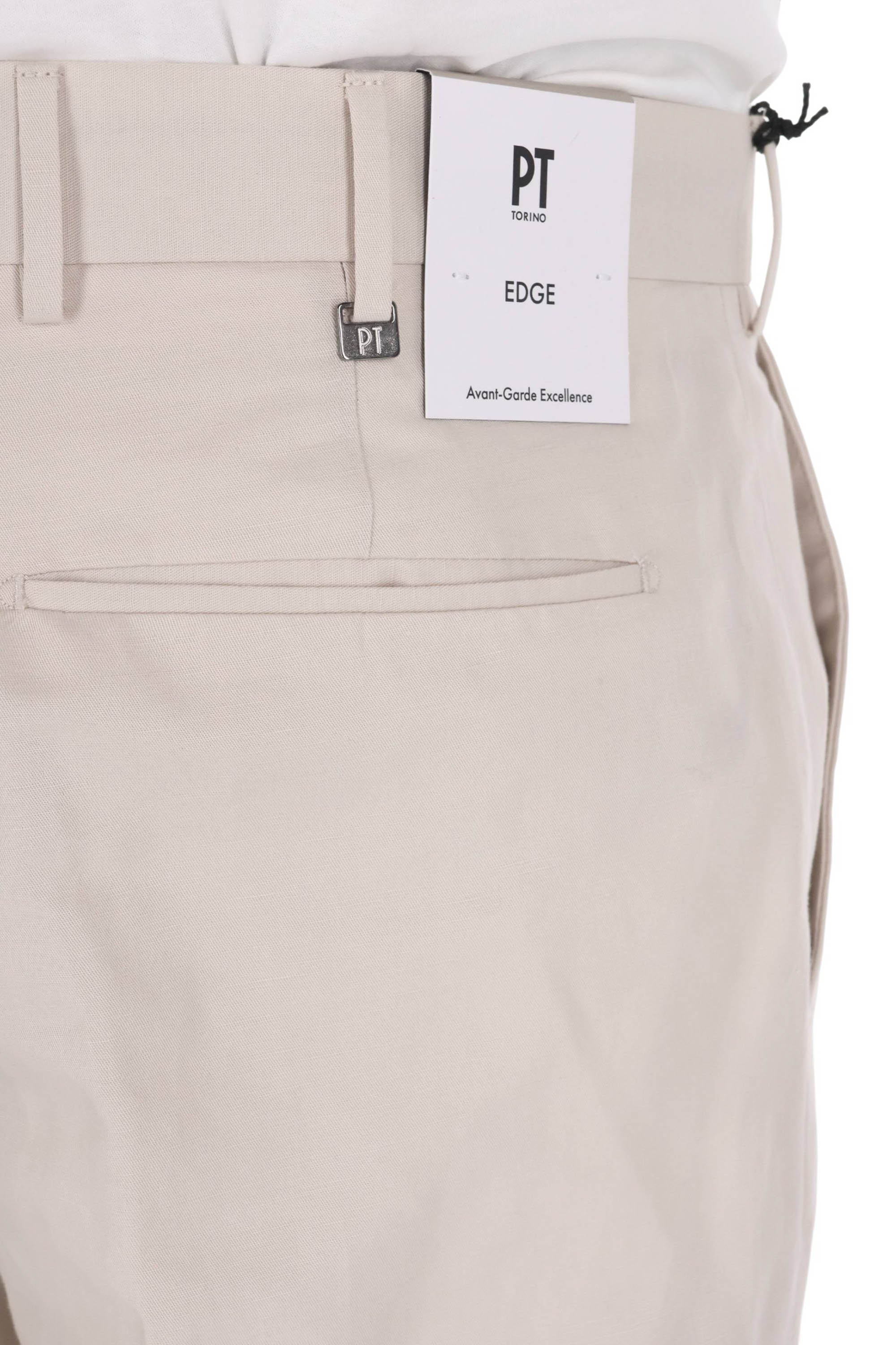 PT Torino Pantalone in lino-cotone Rebel fit CORSZ 1Z00FWD PU38 0015 
