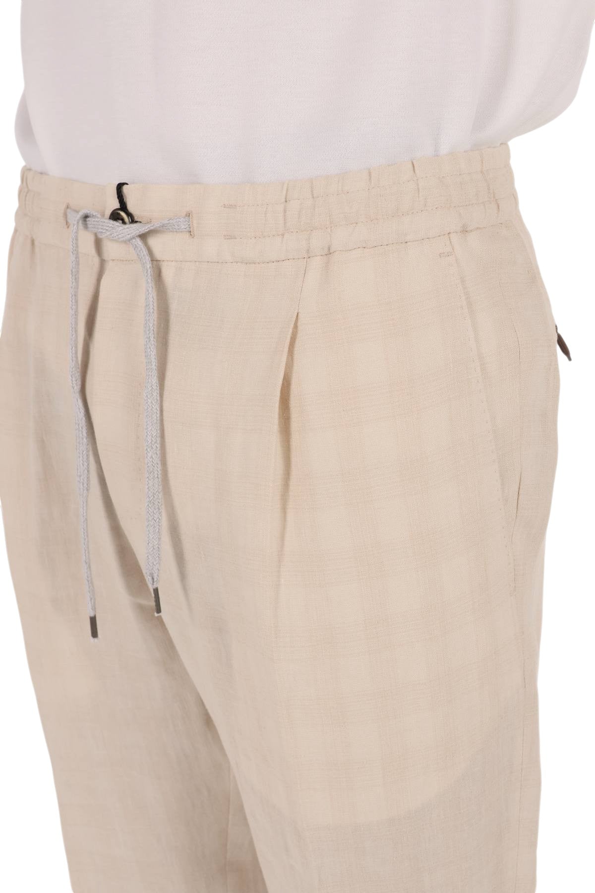 PT Torino Pantalone in lino-seta fancy Slim fit jogger COTSCNZA0CL1 BB68 0030 