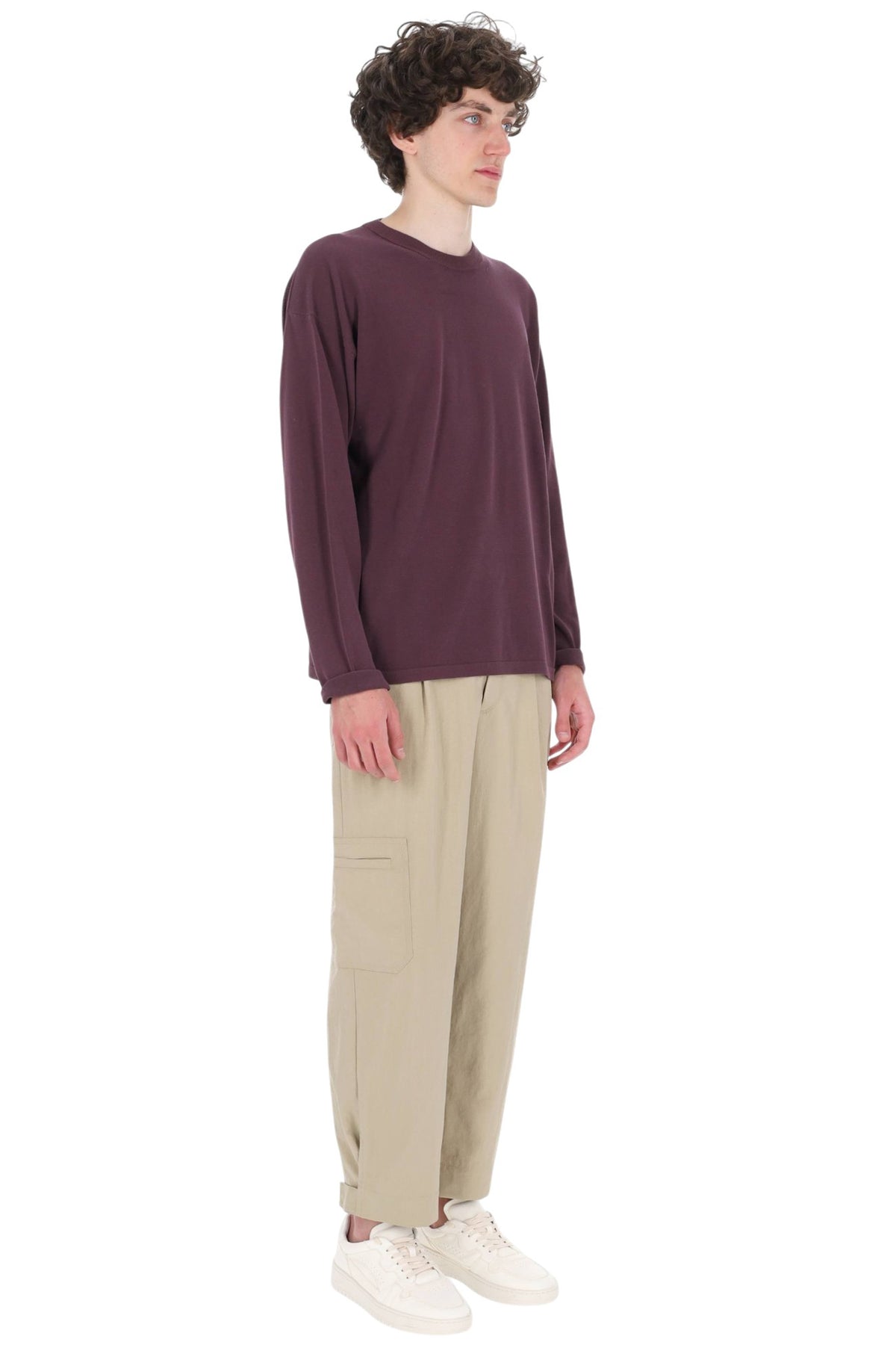Roberto Collina Maglia girocollo in crepe di cotone MYA11001 23 