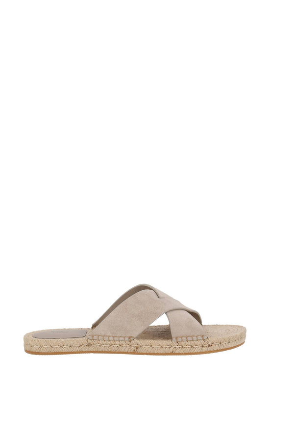 Sandale en cuir suédé