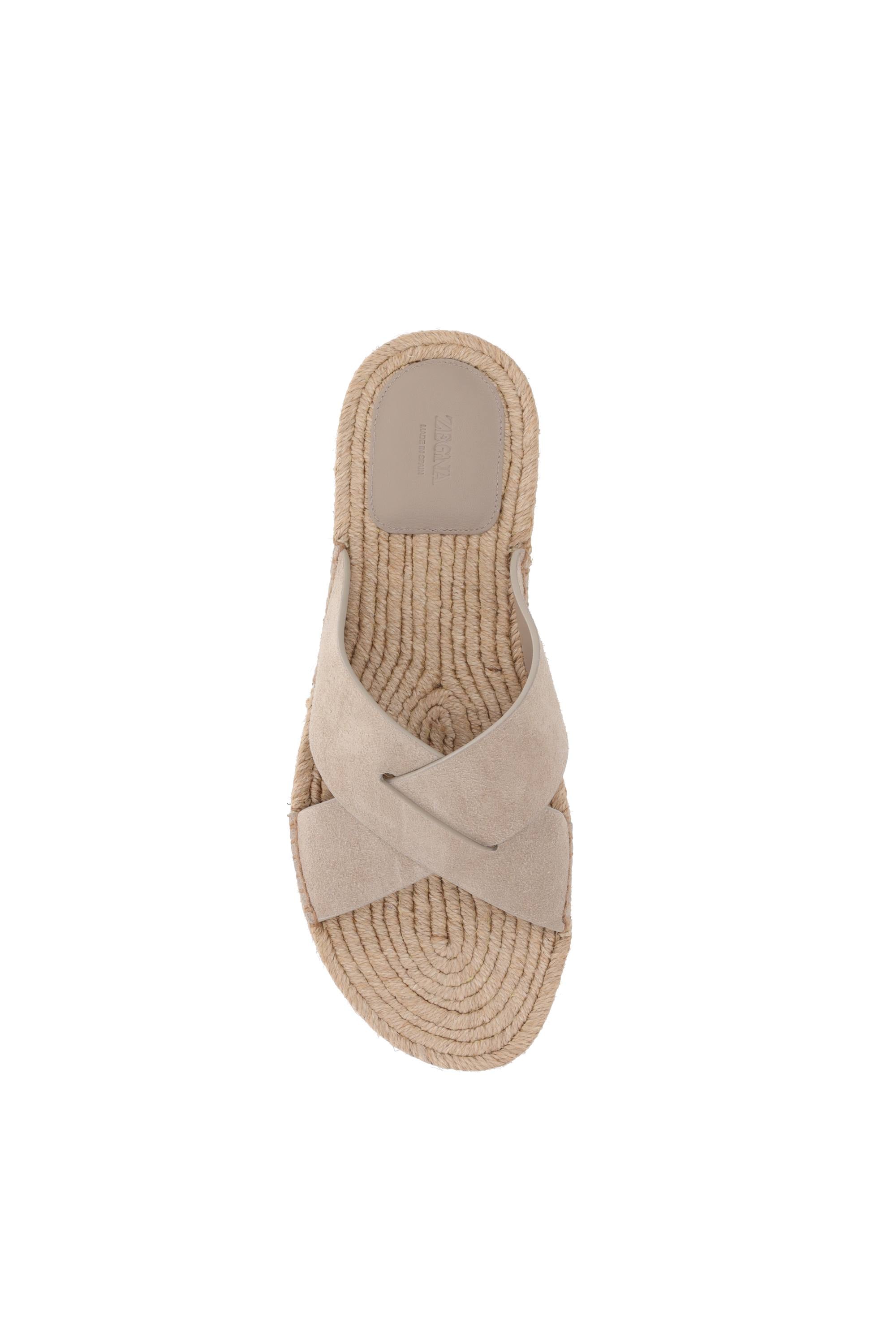 Zegna Sandalo in pelle scamosciata LHCSR-A5964Z PIC 