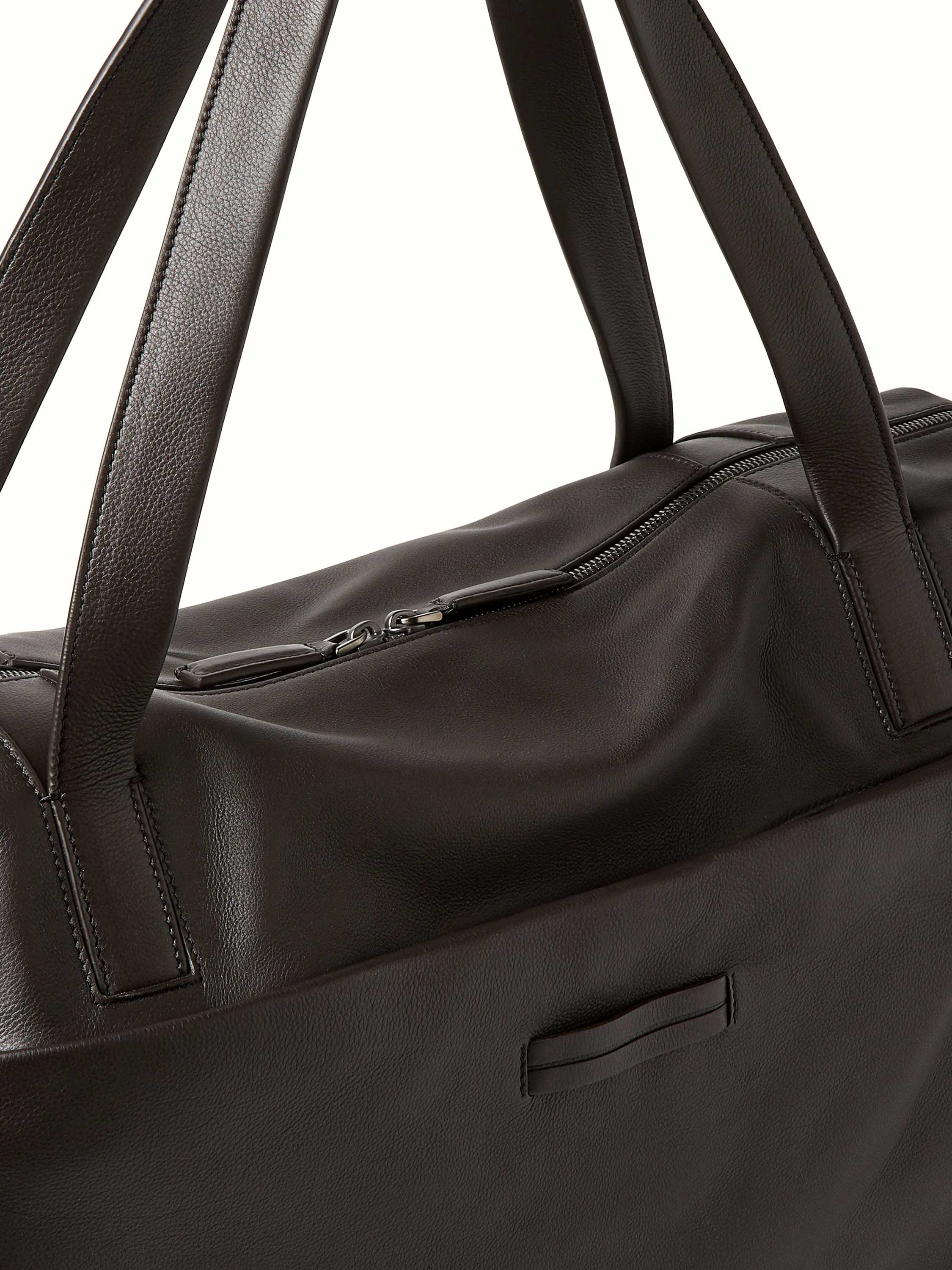 Zegna Borsa holdall in pelle second skin LHOTO-C2356Z AMO 