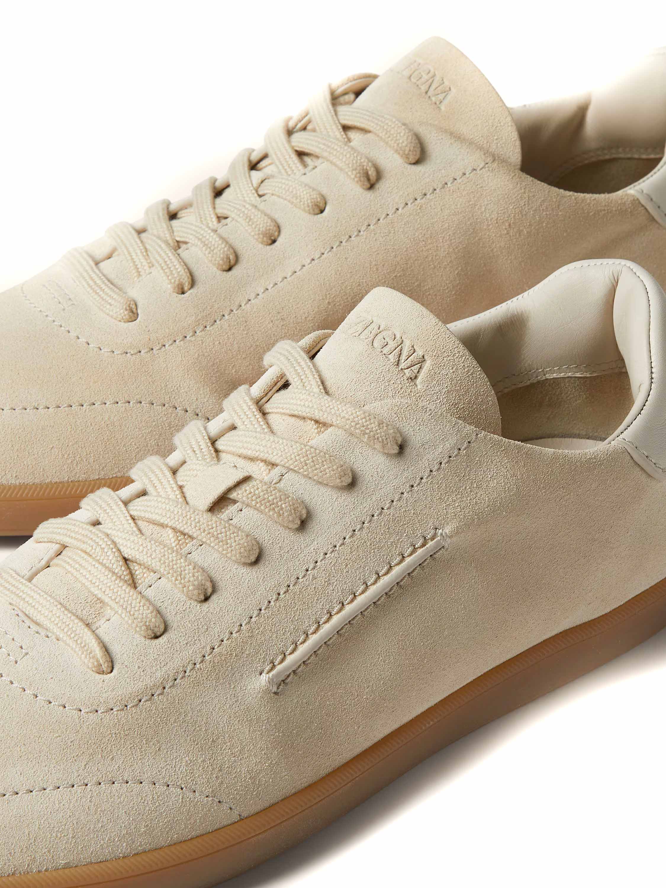 Zegna Sneaker modello 232 in camoscio LHSOY-S8218Z/2 PAN 