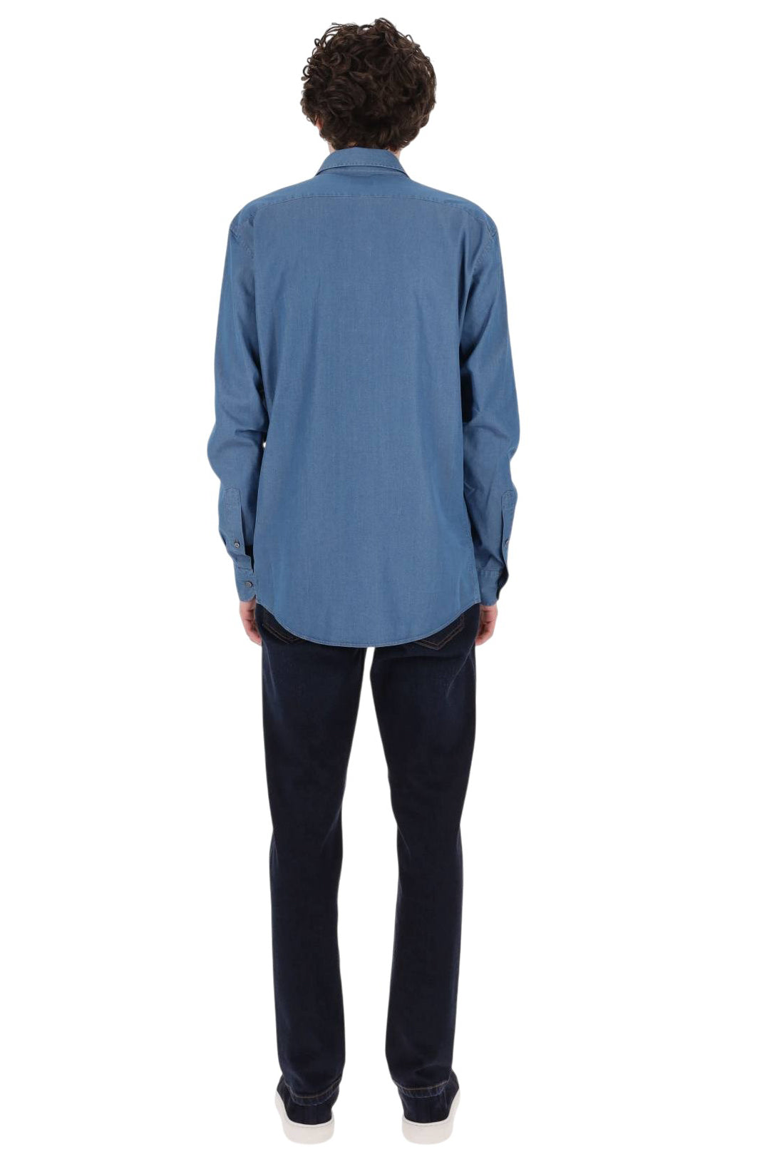 Zegna Camicia in denim collo paramontura RUHX25A3-SRO1-002G 054 