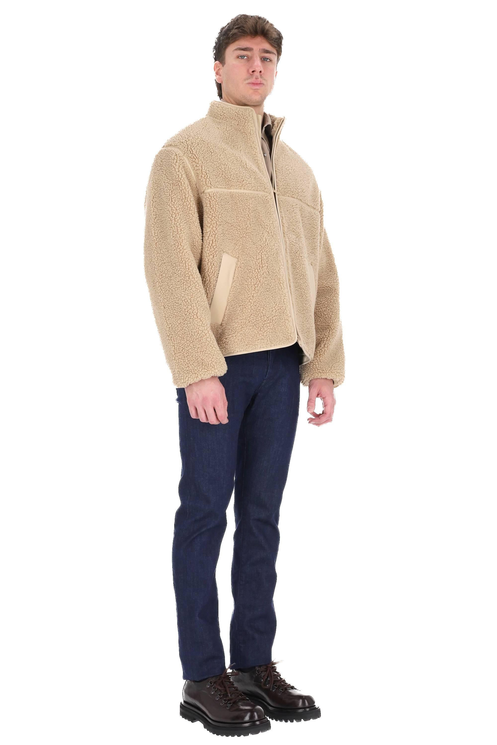 Maison Kitsuné Giubbotto bomber in orsetto over fit PM02120WM2028 0335 