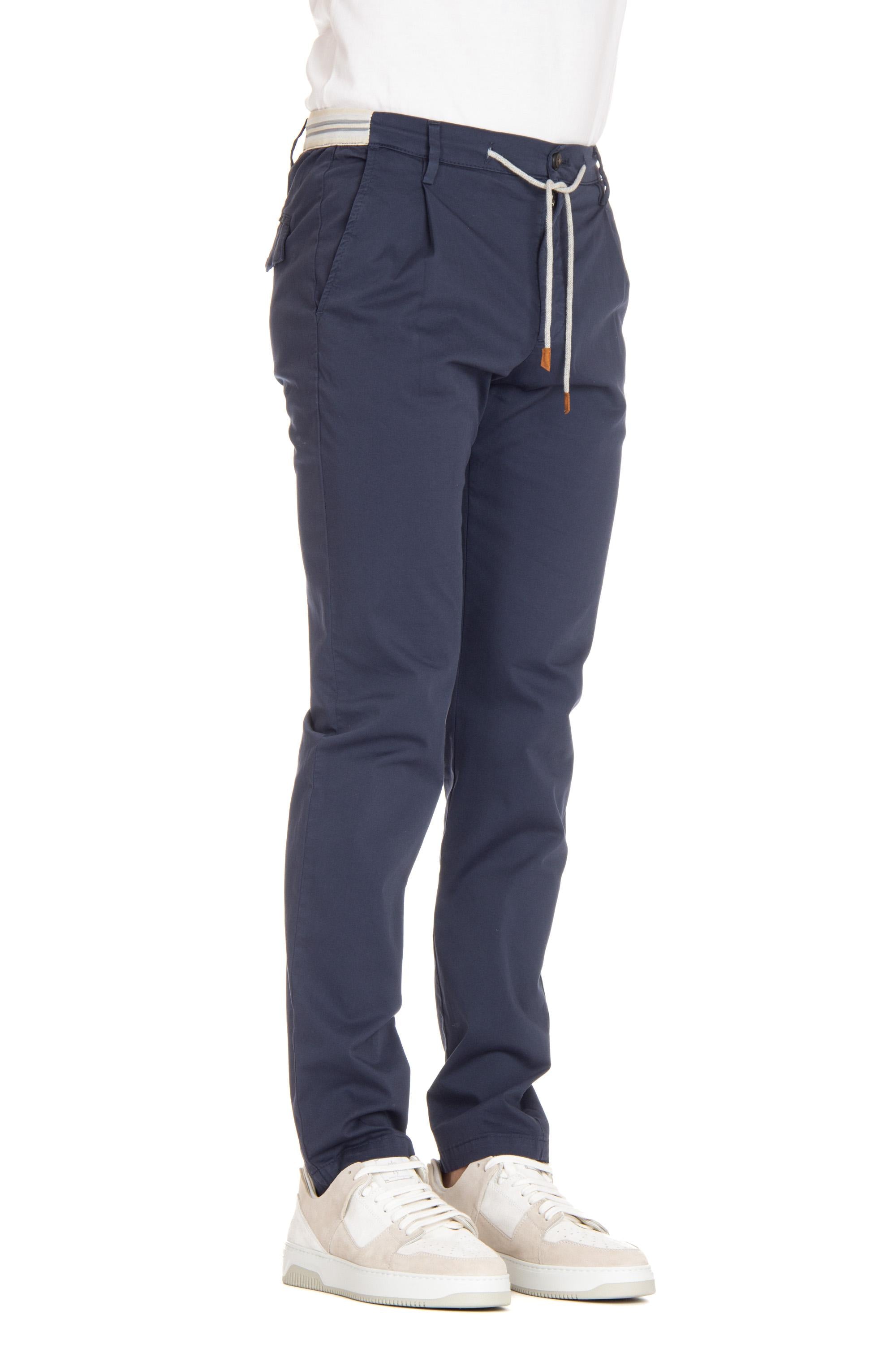 Pantalone in cotone light con elastici in vita I70PANE02 TET0G002/2 19 Eleventy 