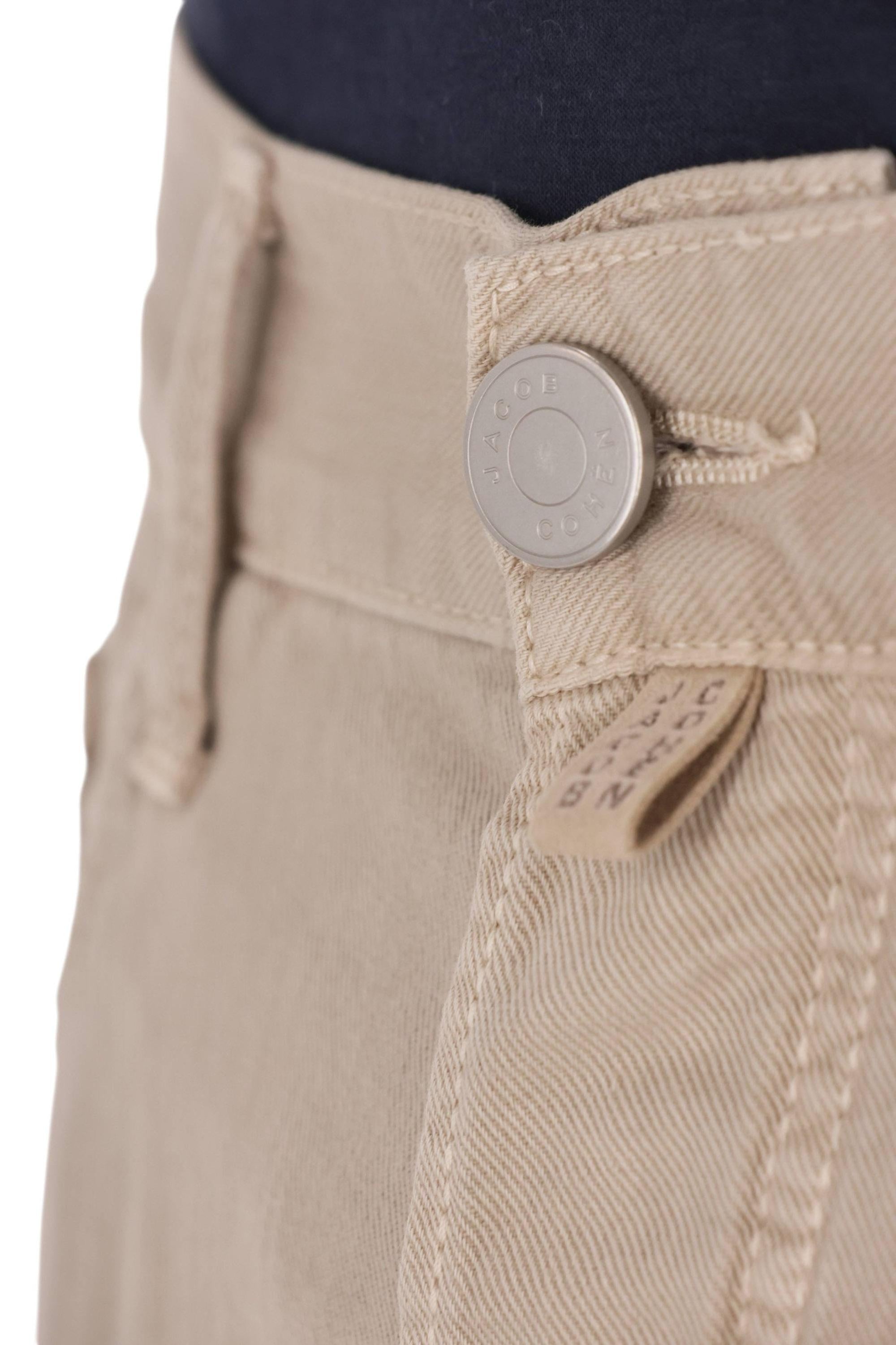 Jacob Cohen Jeans in puro cotone etichetta pelle Edo fit QE031-036-T864A/2 C99 
