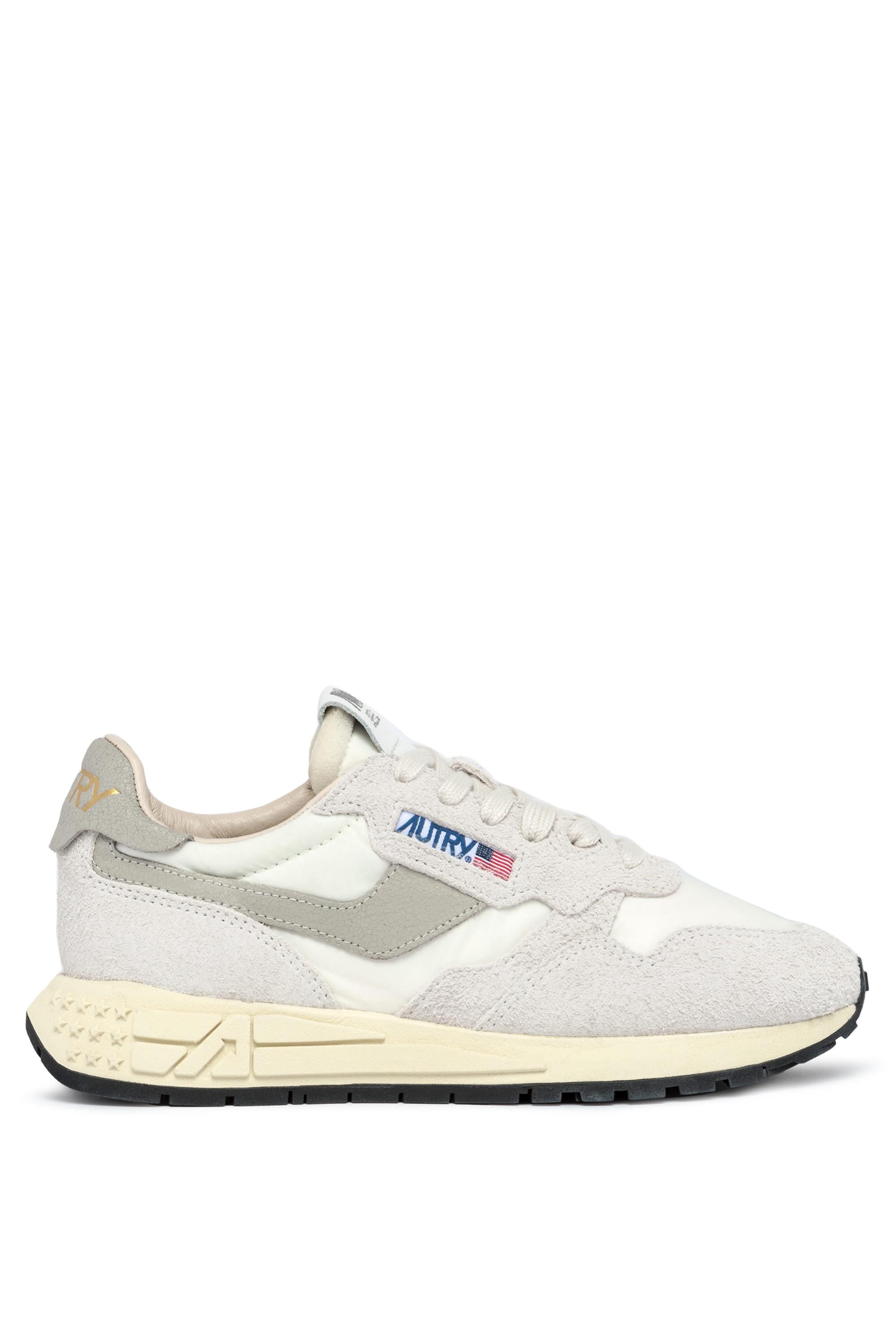 Autry Running Reelwind in nylon e camoscio colore naturale WWLM-NC04 WHT/NAT 