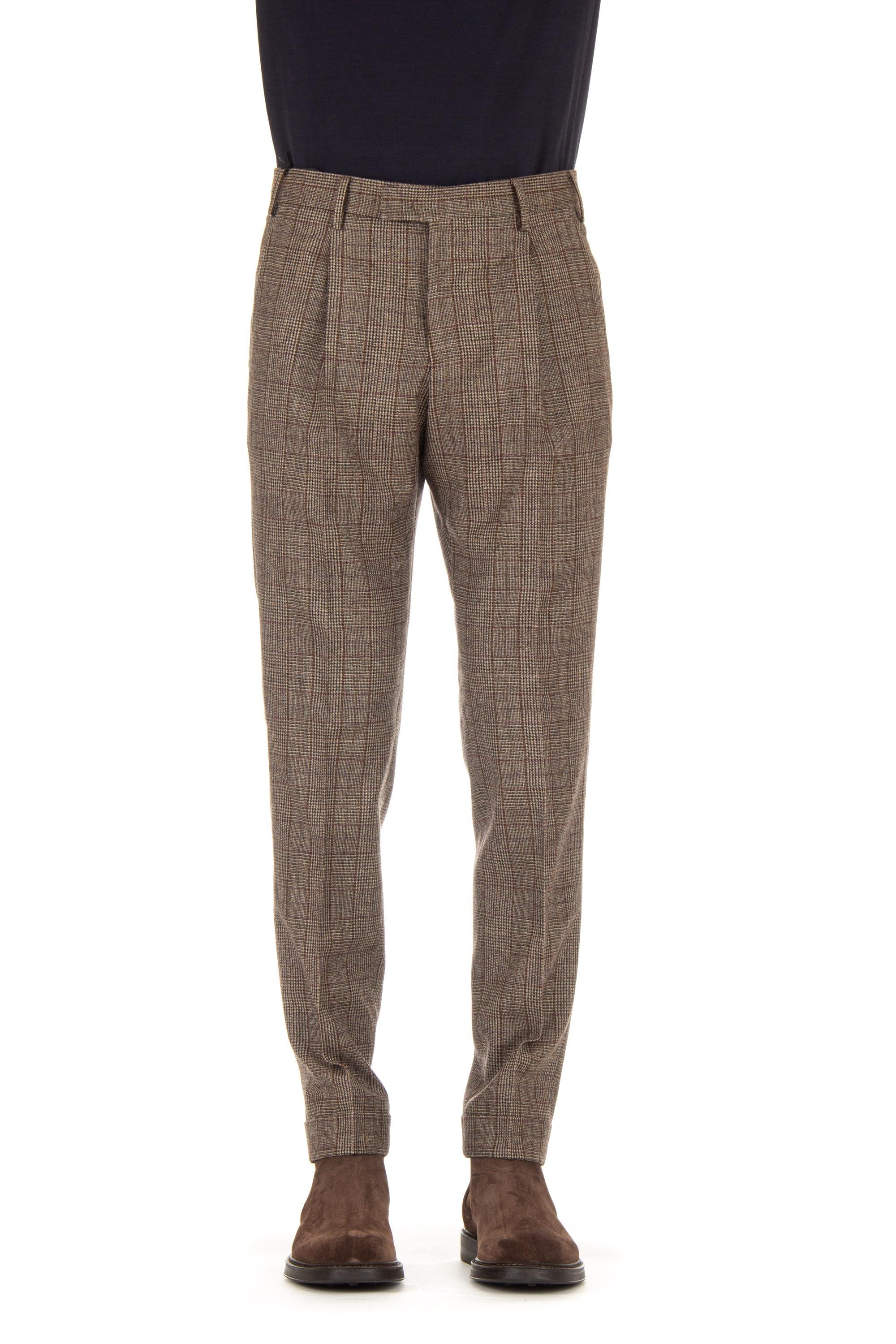 PT Torino Pantalone principe di galles in lana master fit 1 pence AFMAZA0CL1 MA18 0160 