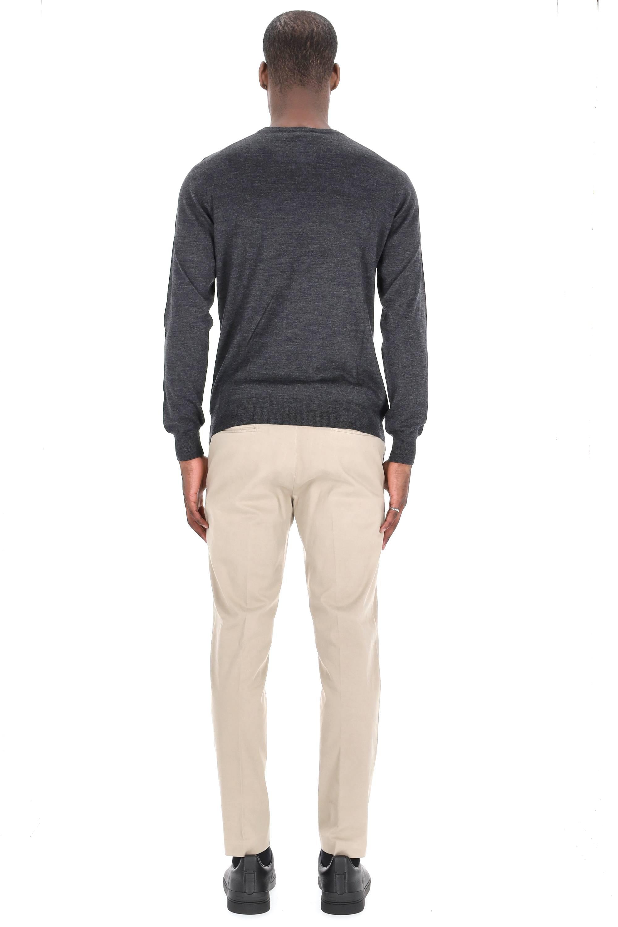 Maglia girocollo in cashmere e seta 1319057567 0095 095 Barba 