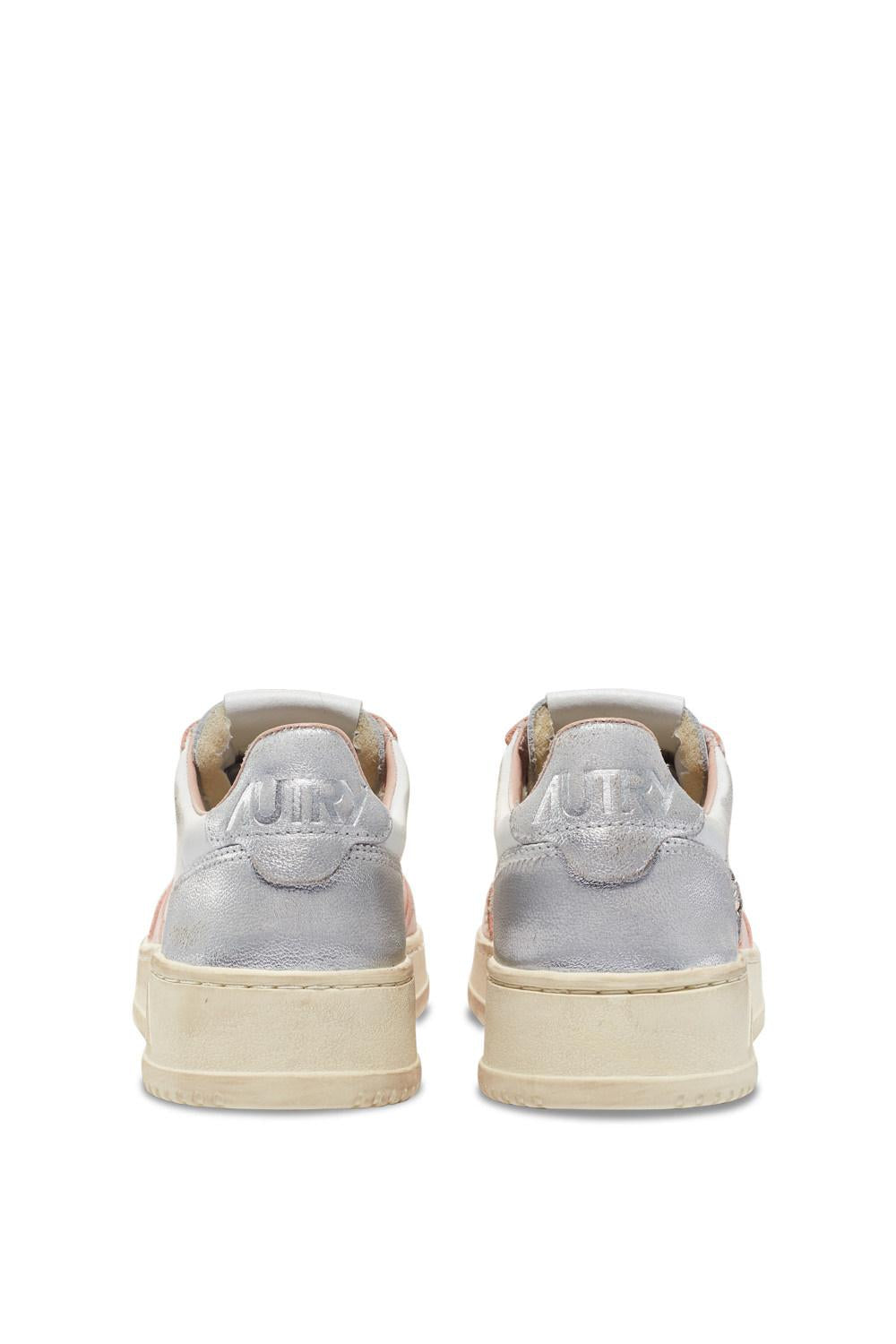 Sneaker donna Super Vintage in pelle AVLW SV35 WHT/POW/SILV Autry 