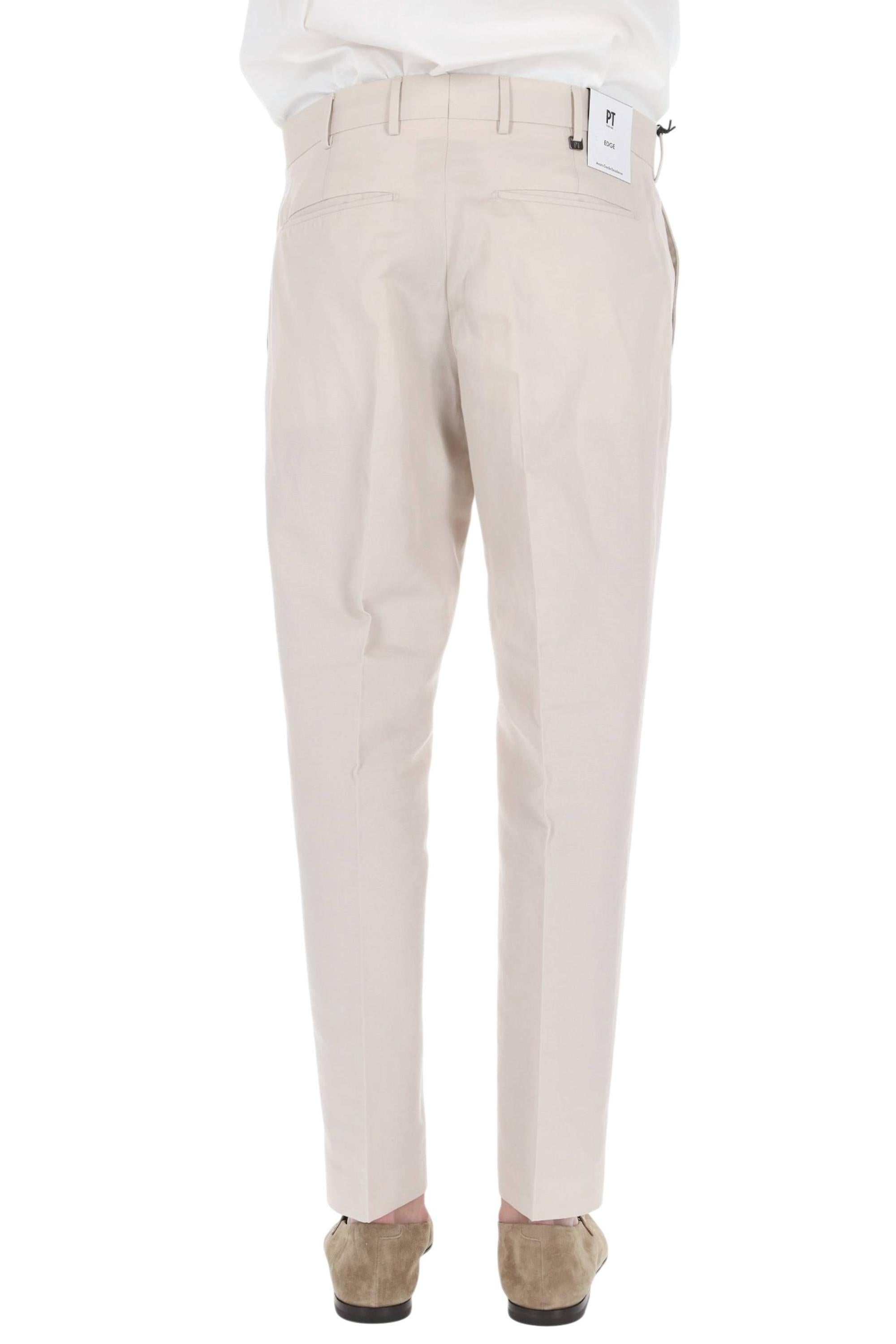 PT Torino Pantalone in lino-cotone Rebel fit CORSZ 1Z00FWD PU38 0015 