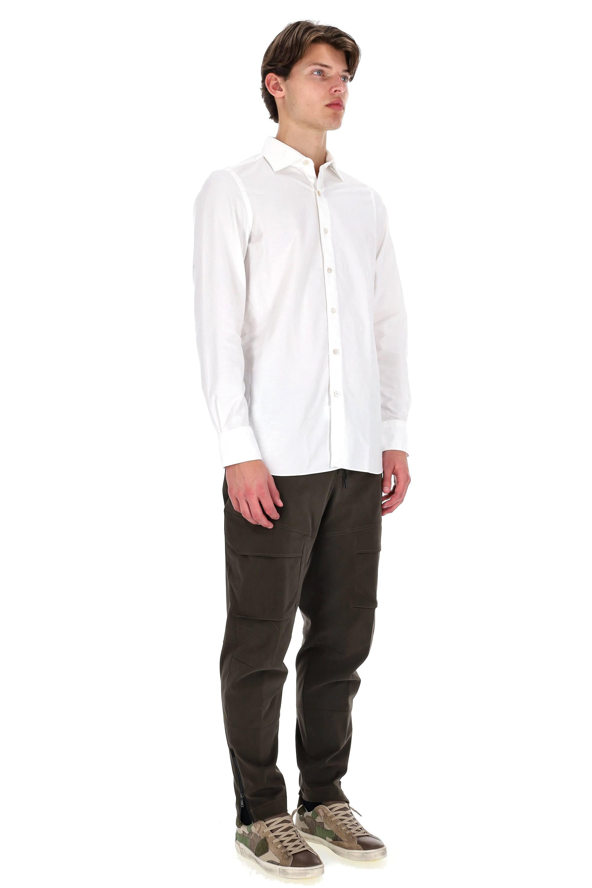 Finamore Camicia sartoriale in chambray di cotone linea Gaeta GT91-200002-A5099C 01 