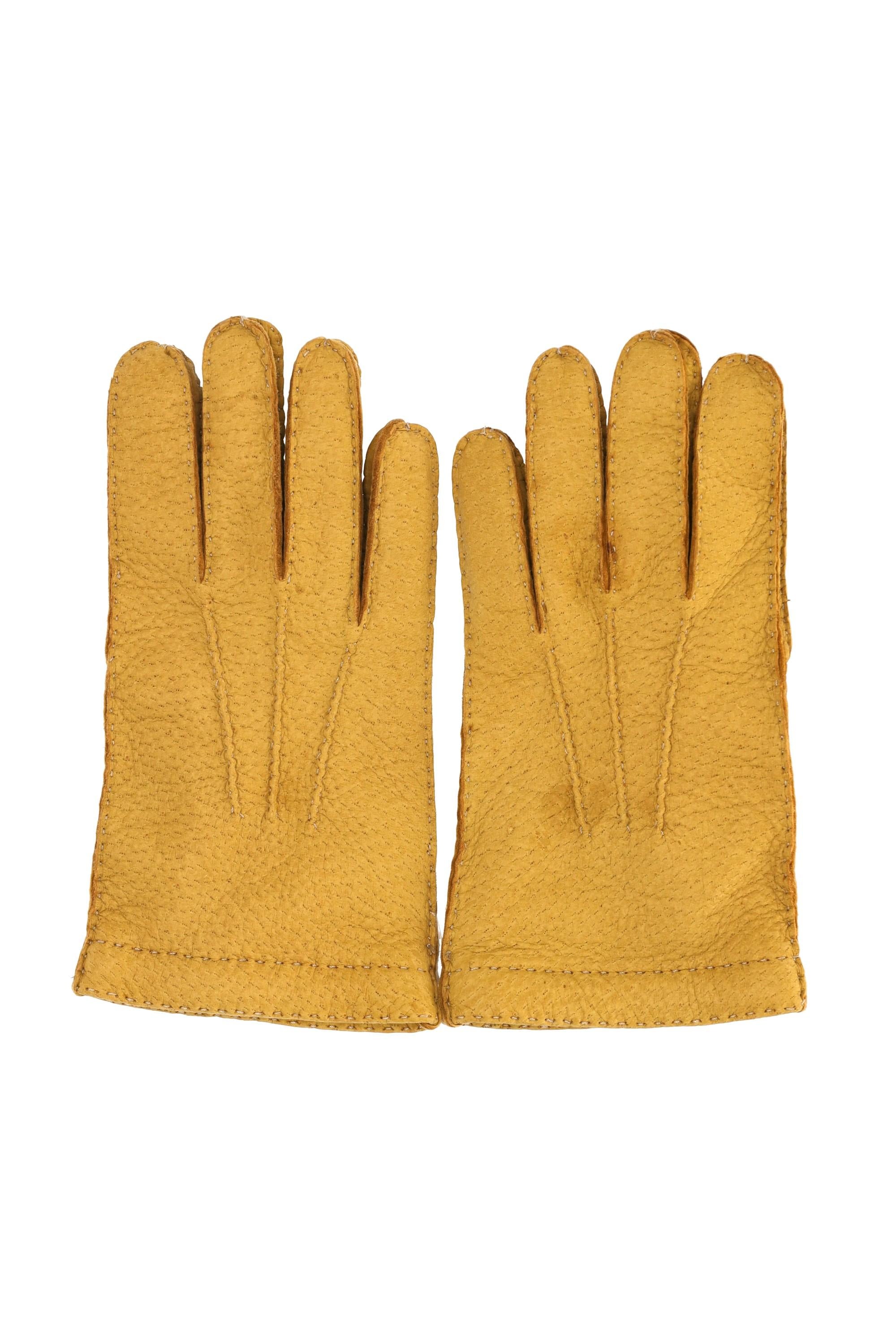 Guanto in pecari con fodera in cashmere 42F/3 820 Restelli 