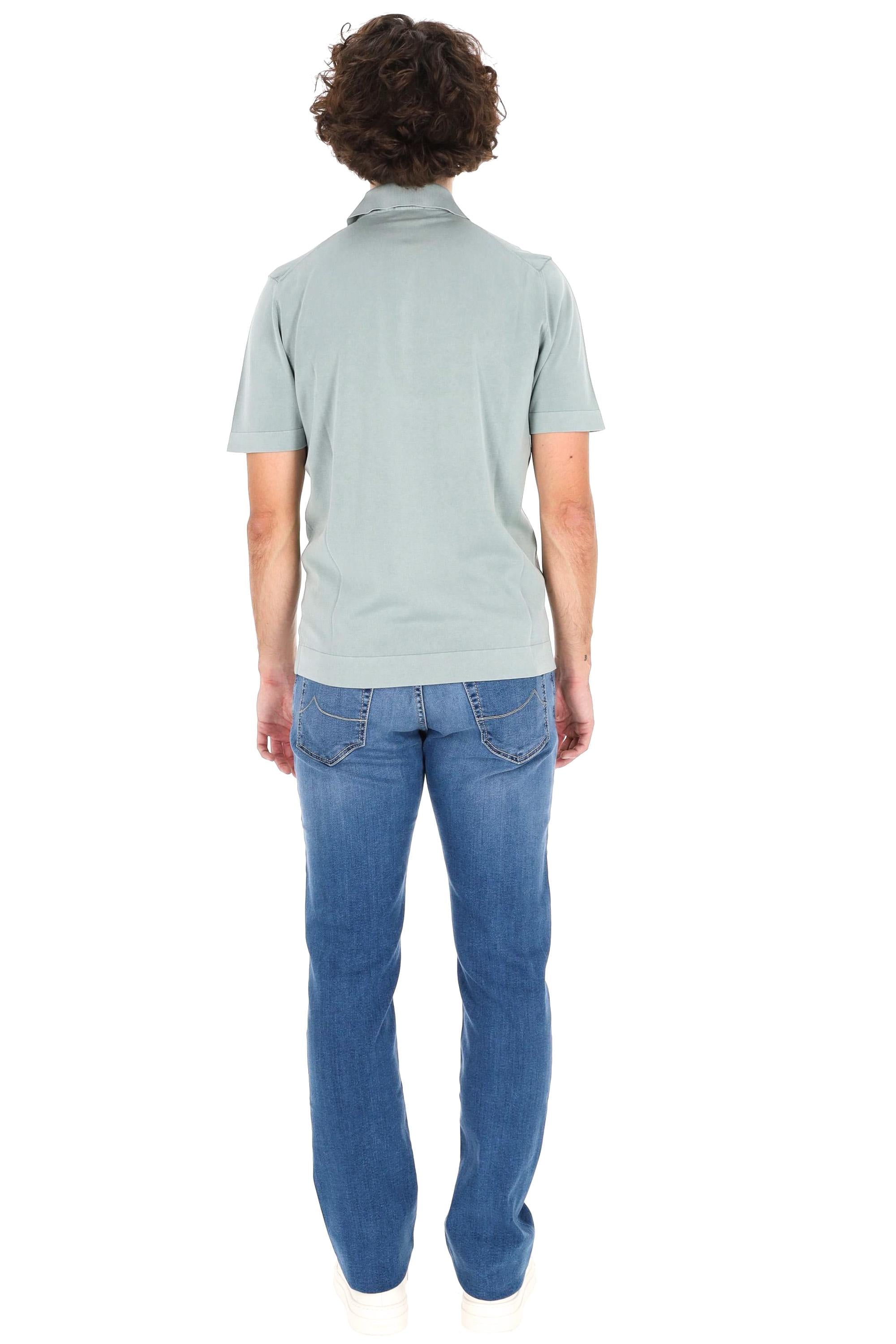 Drumohr Polo in fine cotone ice cotton frosted D0GF202NL-2 422 