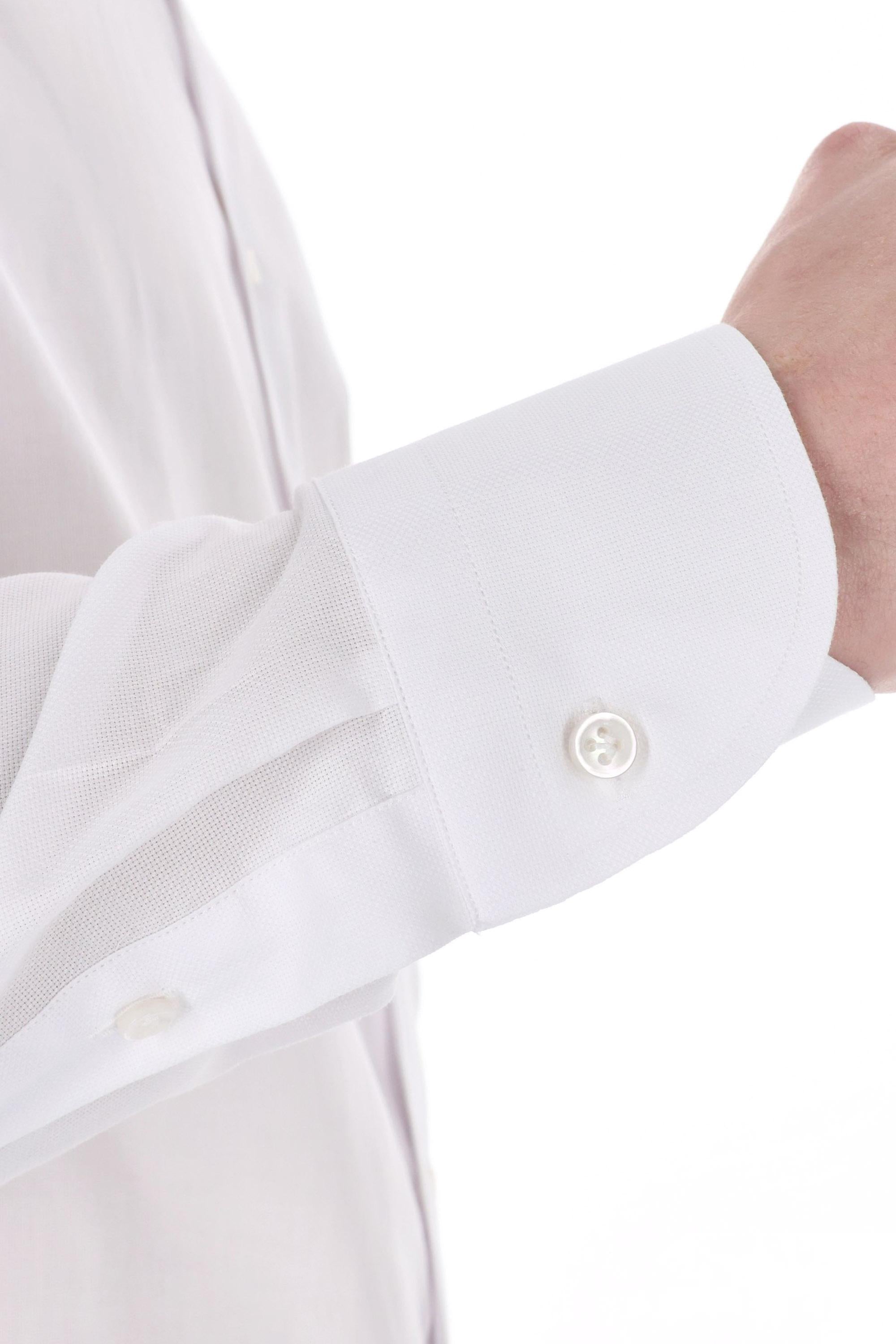 Camicia sartoriale micro trama in cotone 19004 1 Borriello 